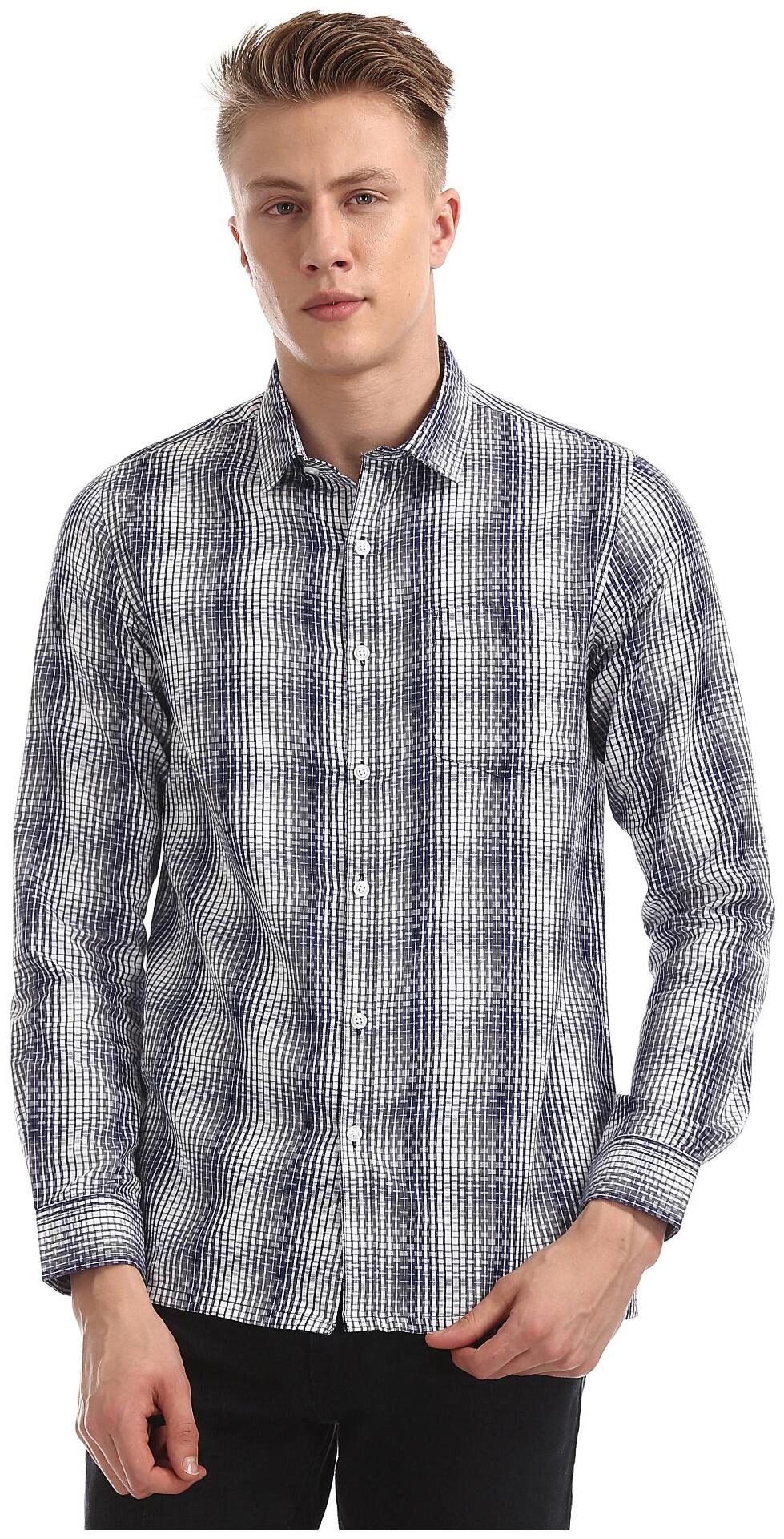 

Excalibur Men Regular fit Formal Shirt - Grey