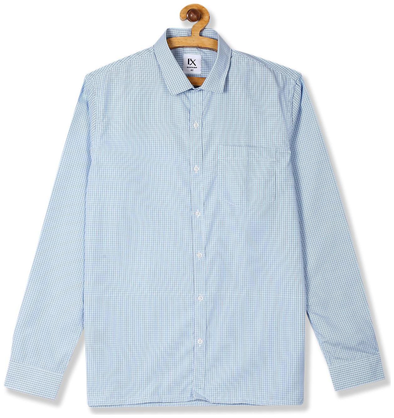 

Excalibur Men Regular fit Formal Shirt - Blue