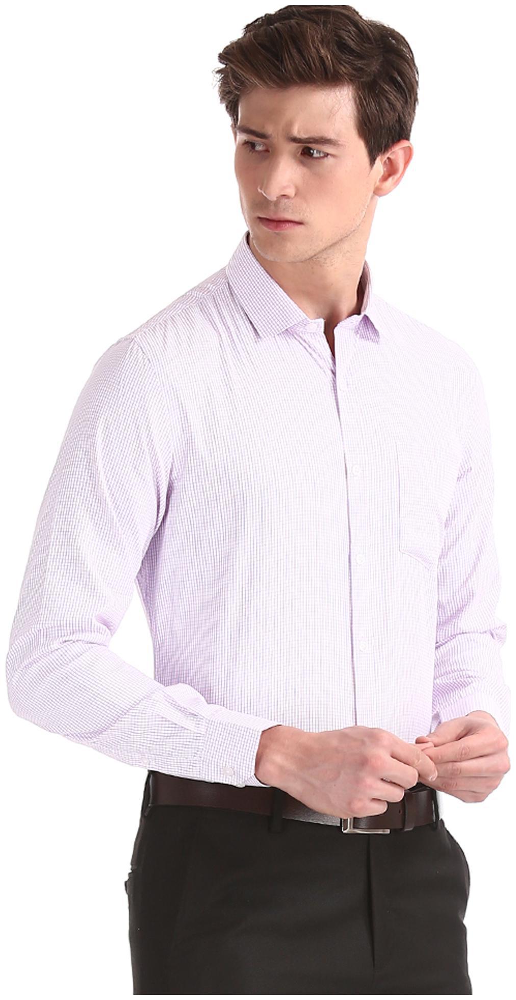 

Excalibur Men Regular fit Formal Shirt - Purple