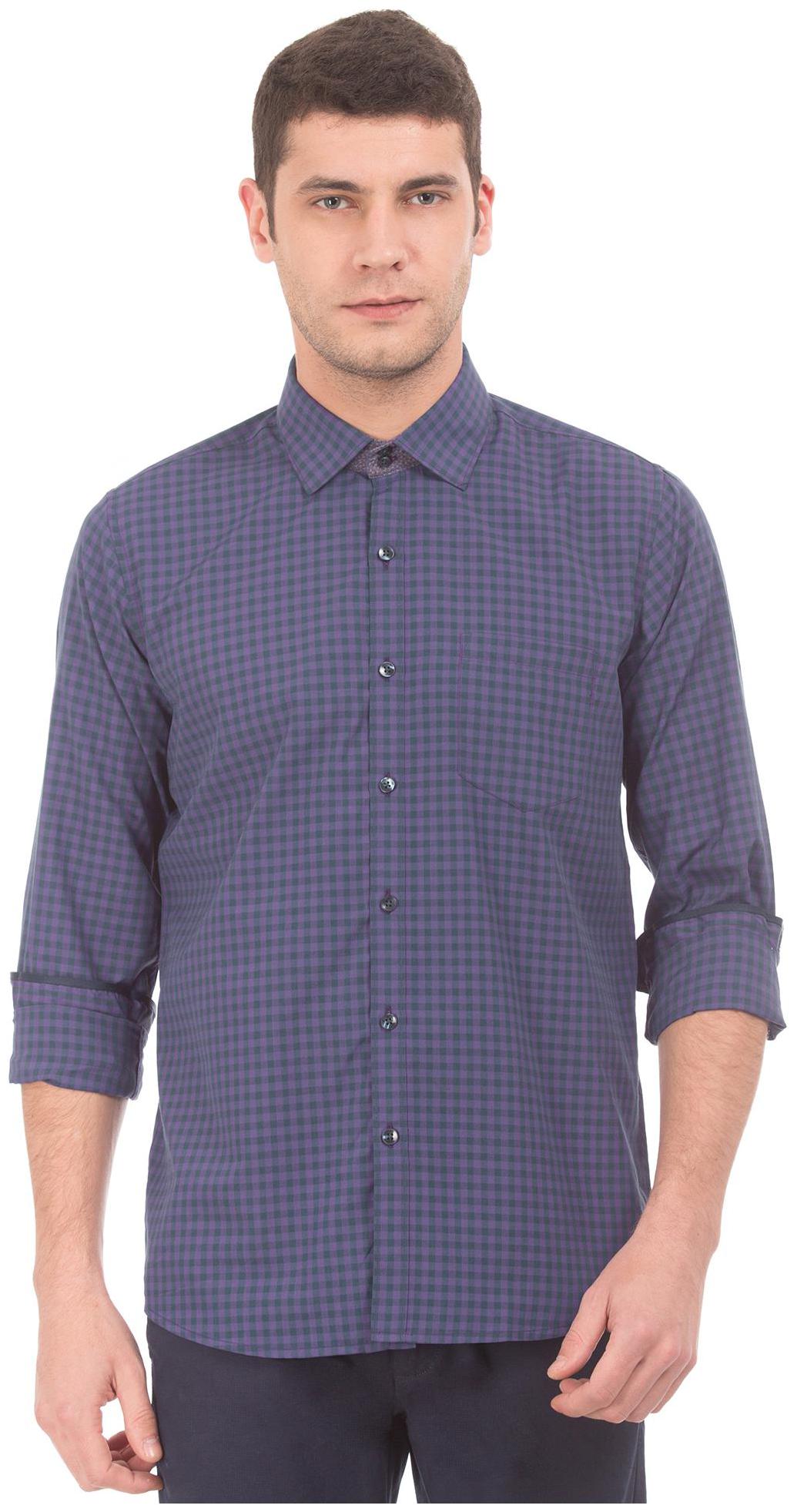 

Excalibur Men Super slim fit Formal Shirt - Purple
