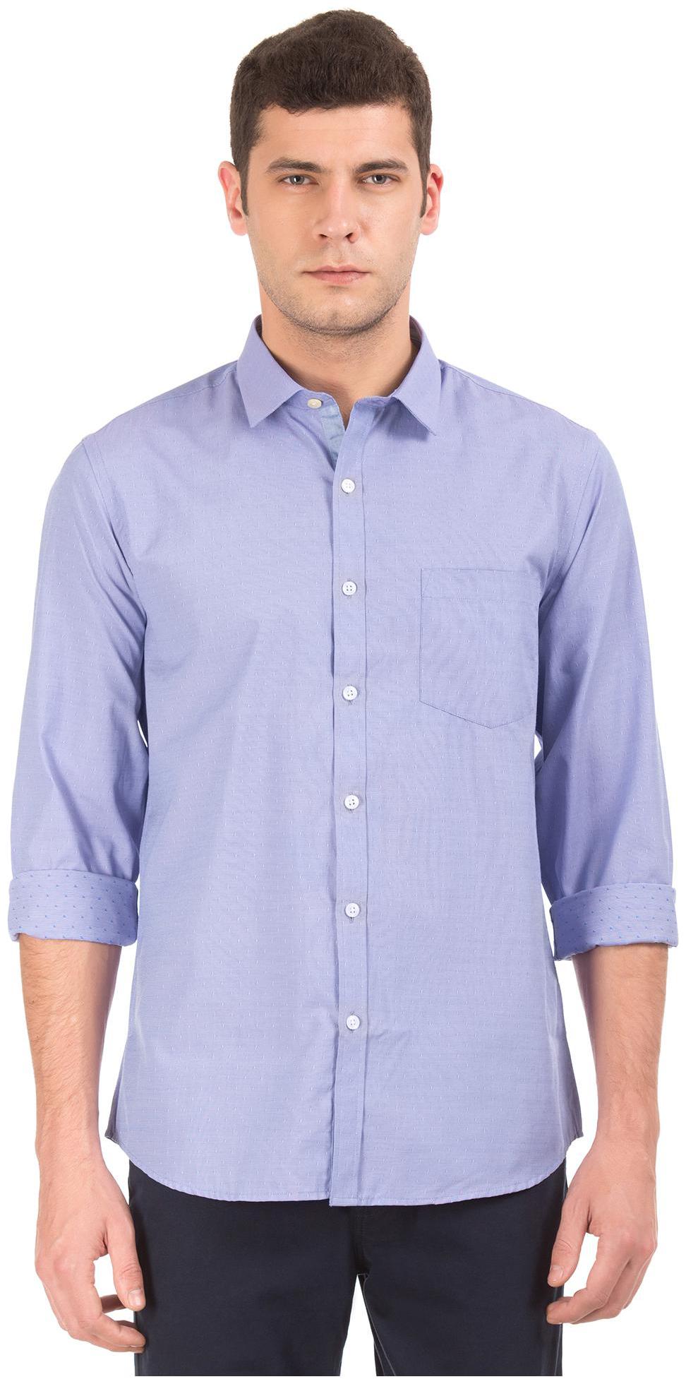 

Excalibur Men Slim fit Formal Shirt - Purple