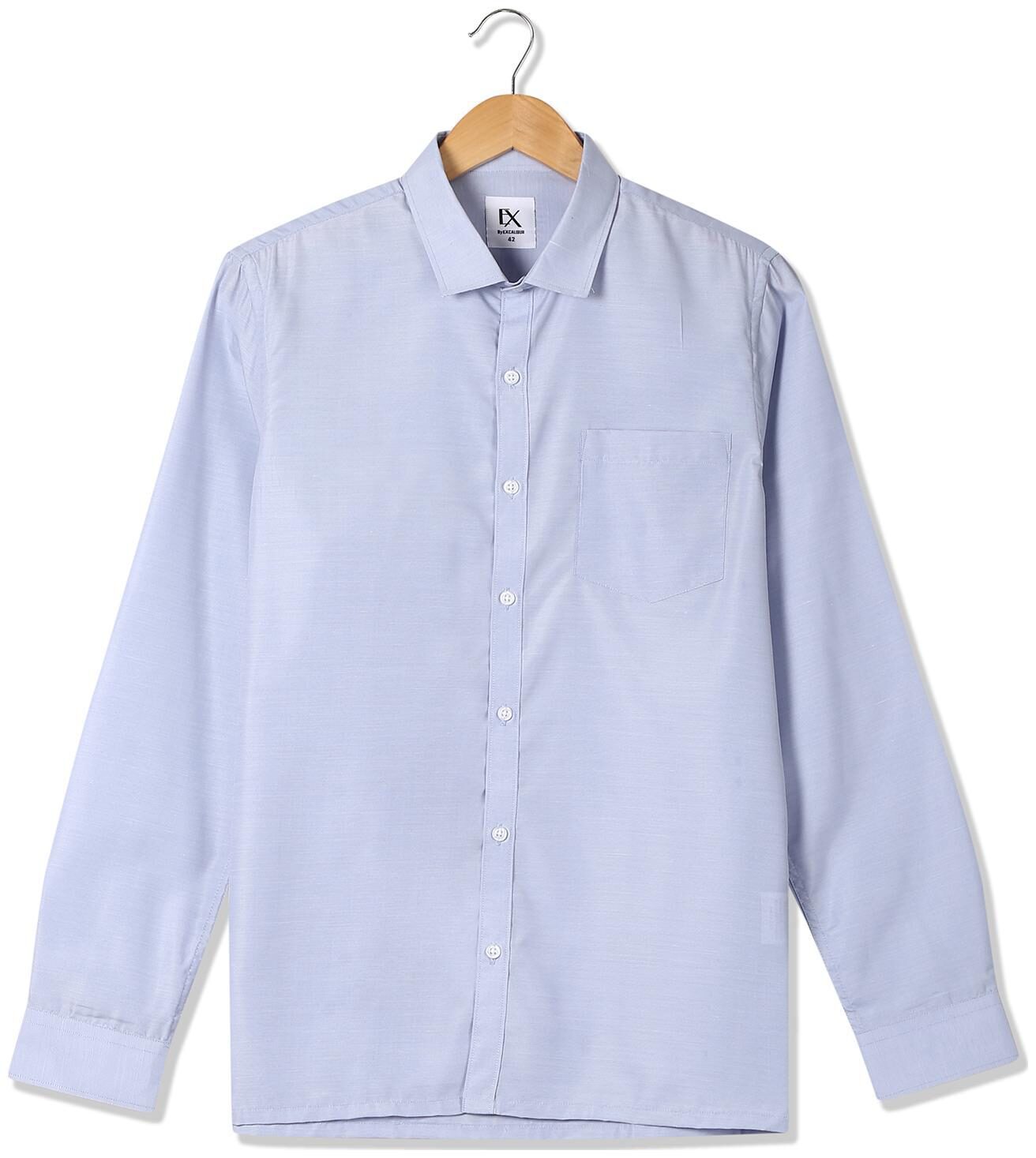 

Excalibur Men Grey Printed Slim Fit Casual Shirt