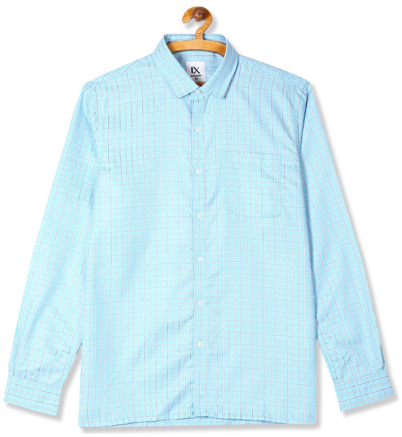 

Excalibur Men Regular fit Formal Shirt - Blue