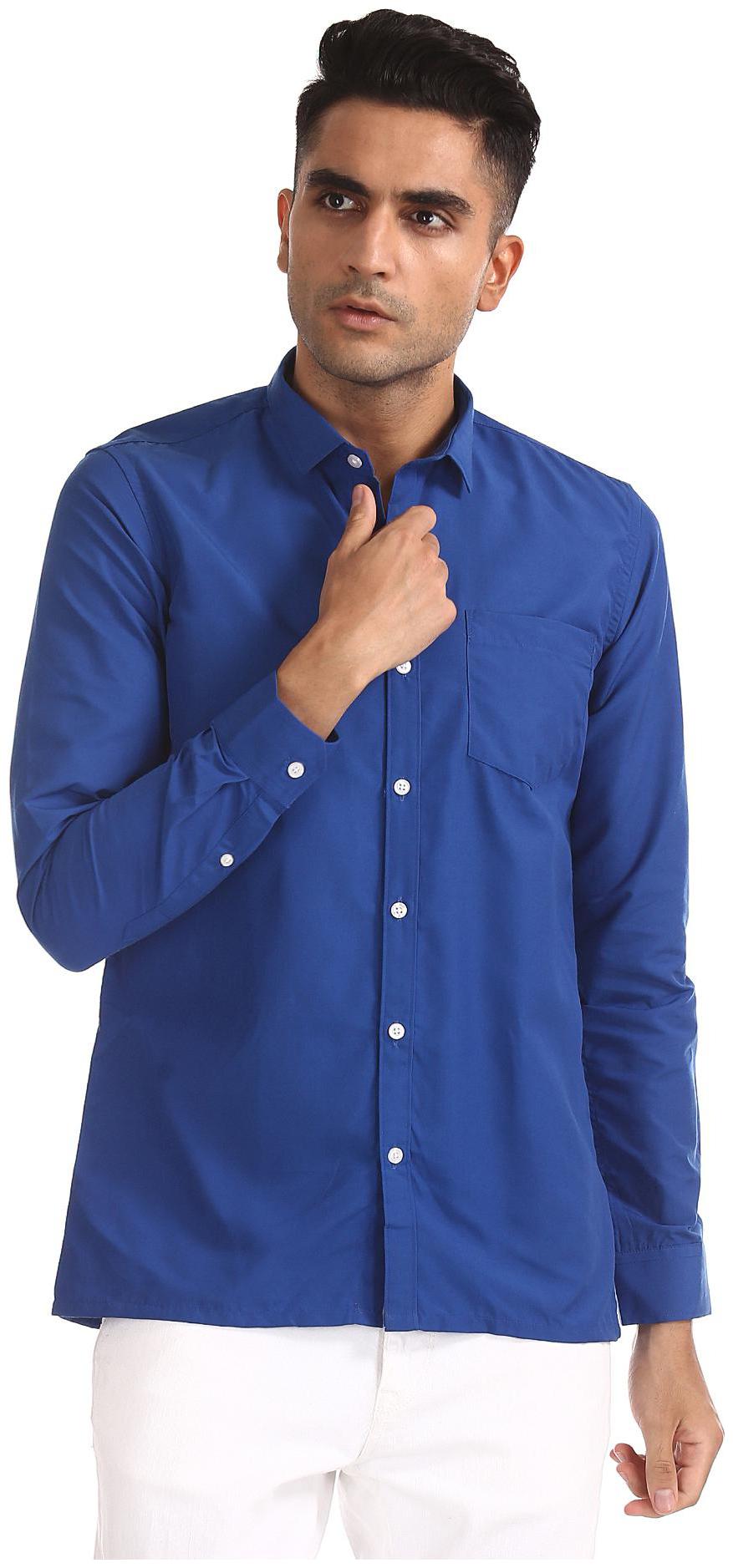 

Excalibur Men Regular fit Formal Shirt - Blue
