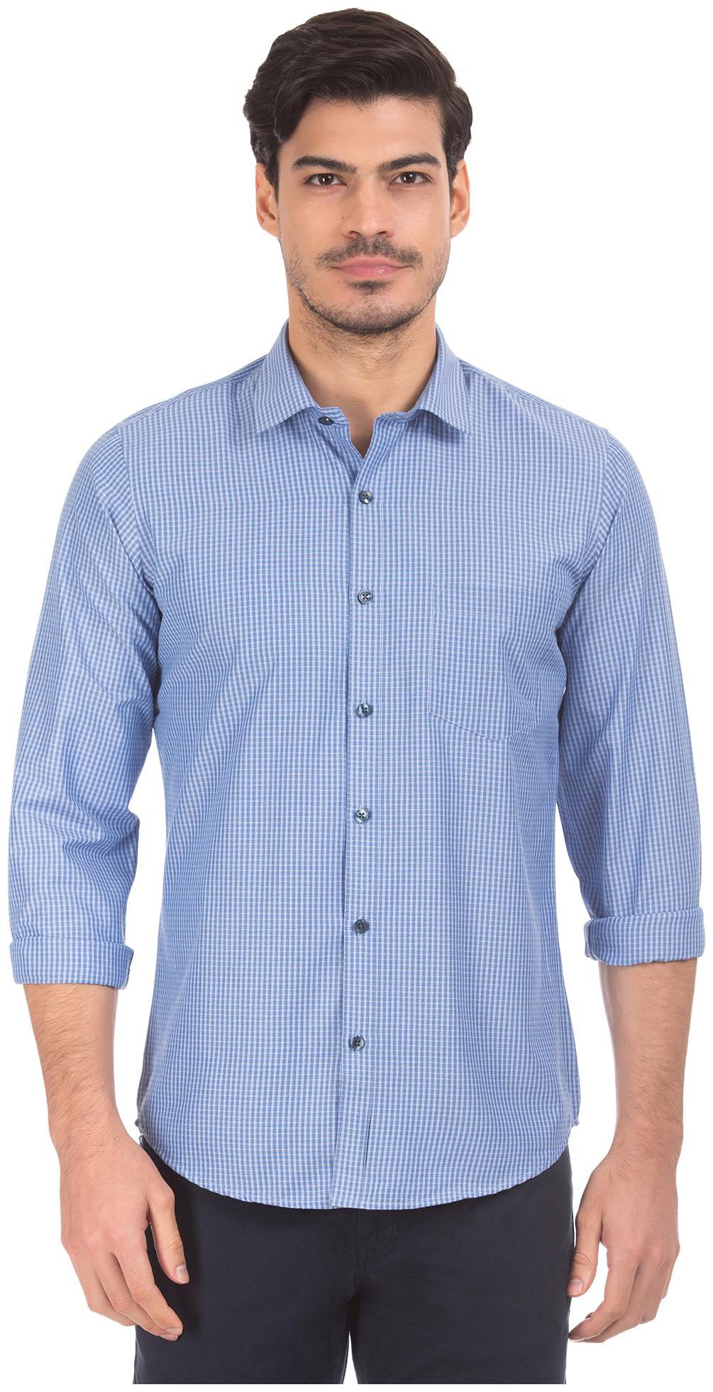 

Excalibur Men Slim fit Formal Shirt - Blue