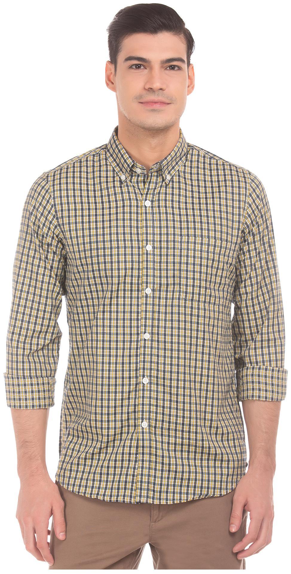 

Excalibur Men Slim fit Formal Shirt - Yellow