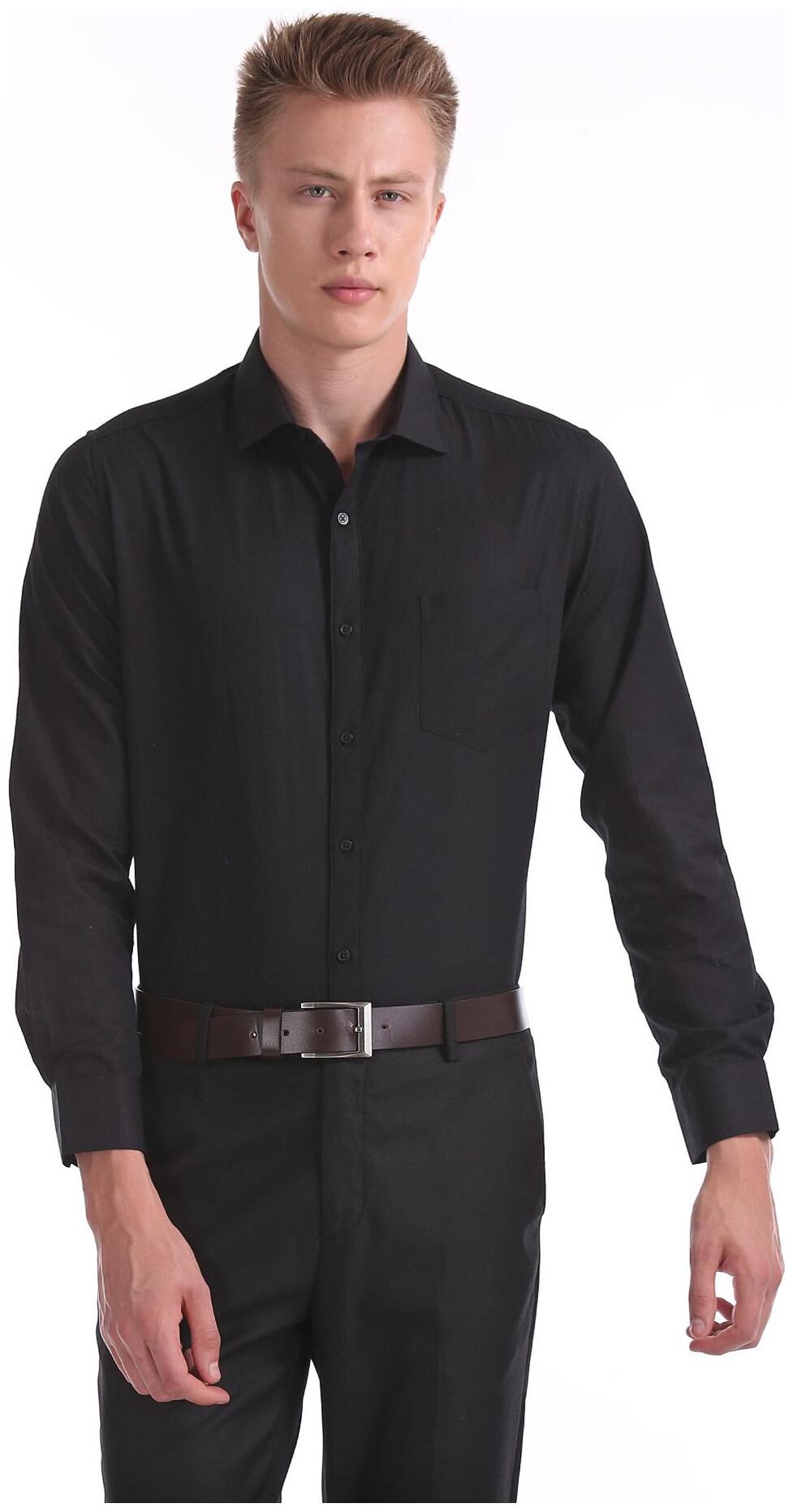 

Excalibur Men Regular fit Formal Shirt - Black