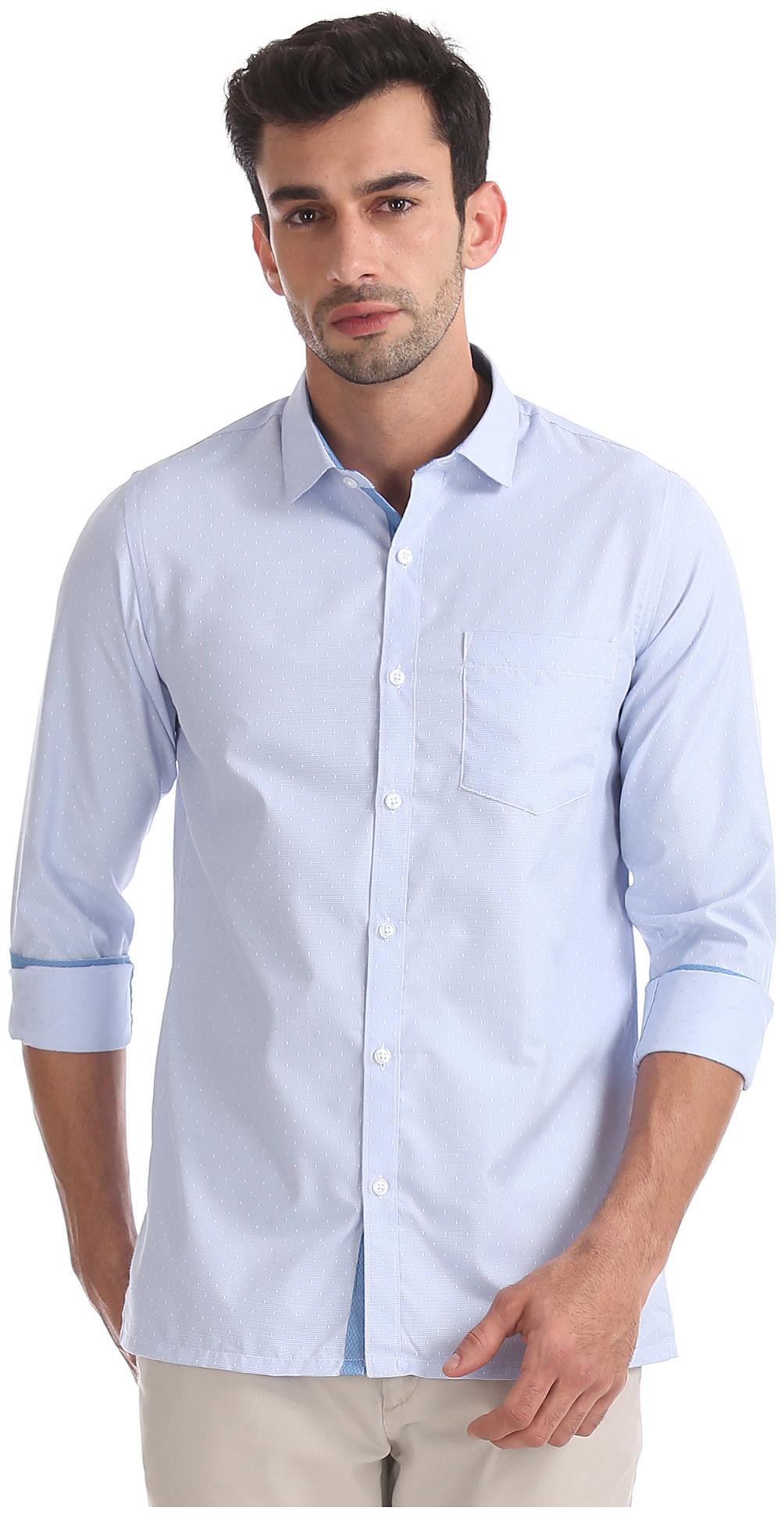 

Excalibur Men Slim fit Formal Shirt - Blue