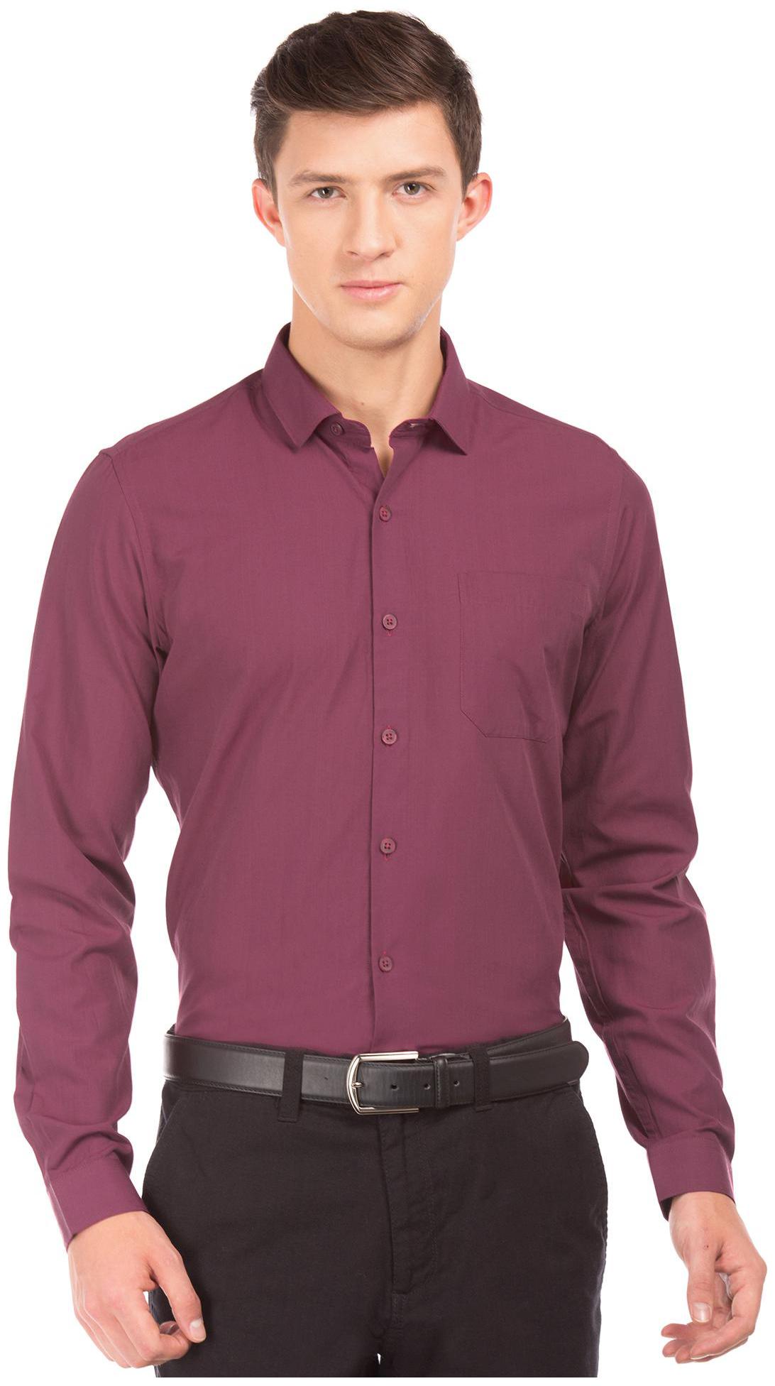 

Excalibur Men Slim fit Formal Shirt - Red