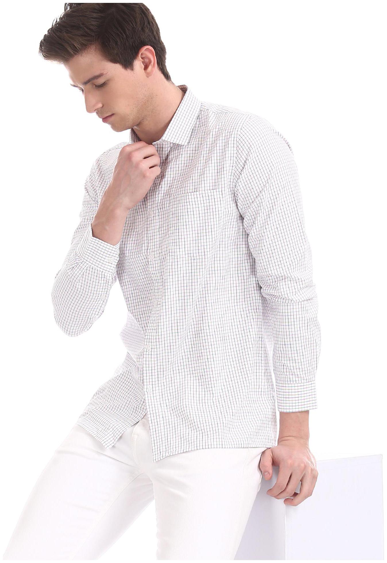 

Excalibur Men Regular fit Formal Shirt - White