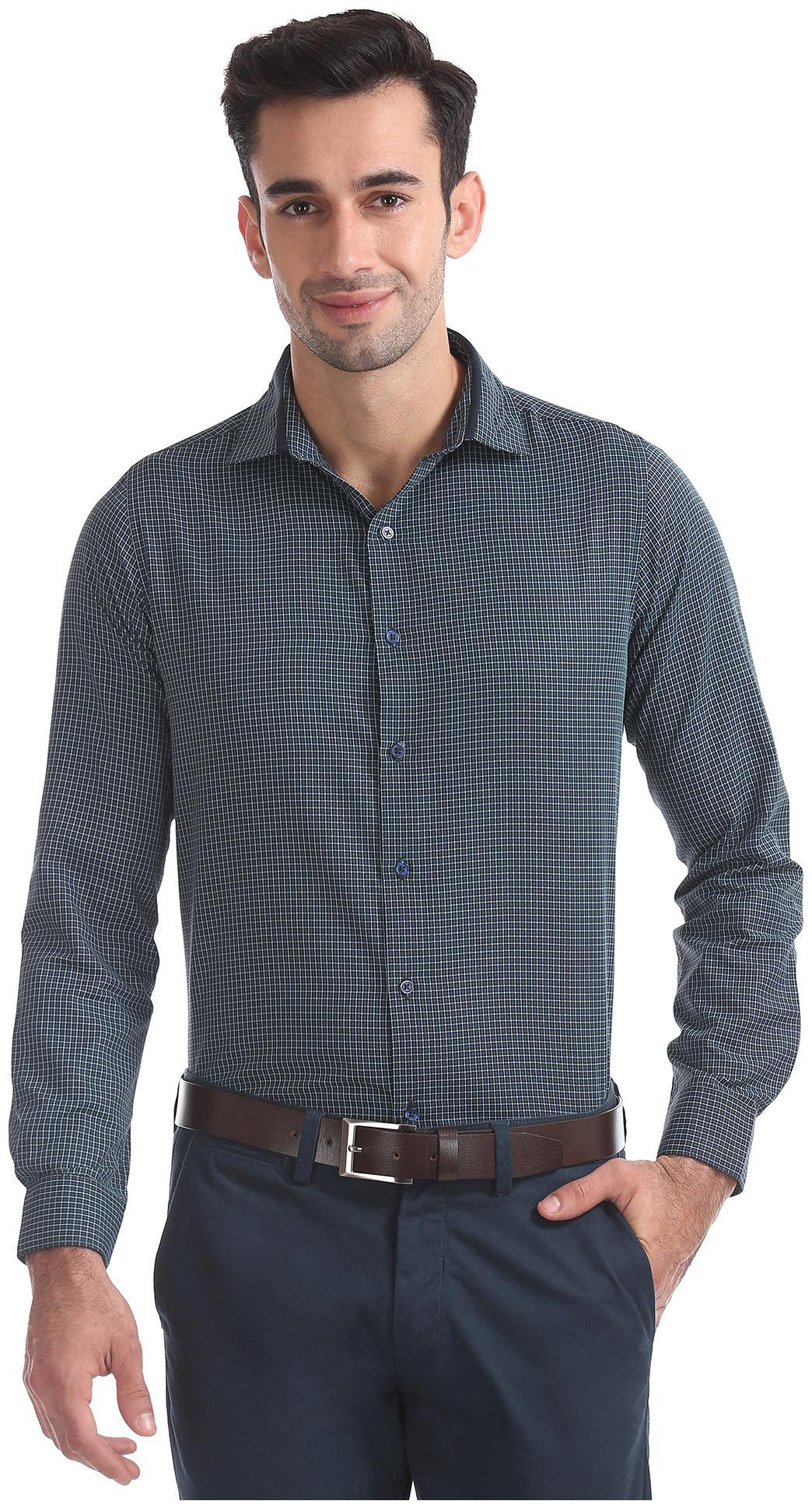 

Excalibur Men Slim fit Formal Shirt - Blue