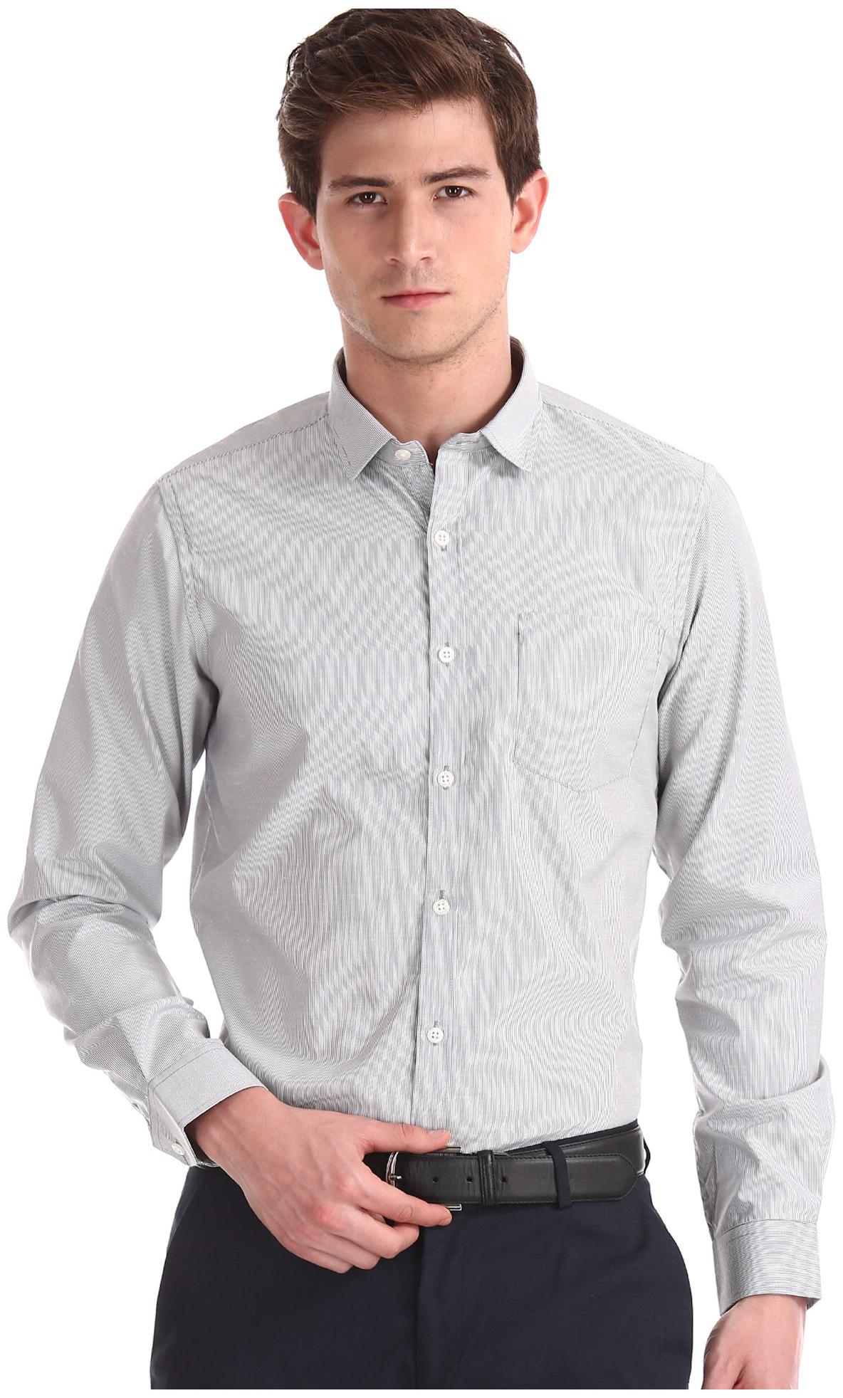 

Excalibur Men Regular fit Formal Shirt - Grey