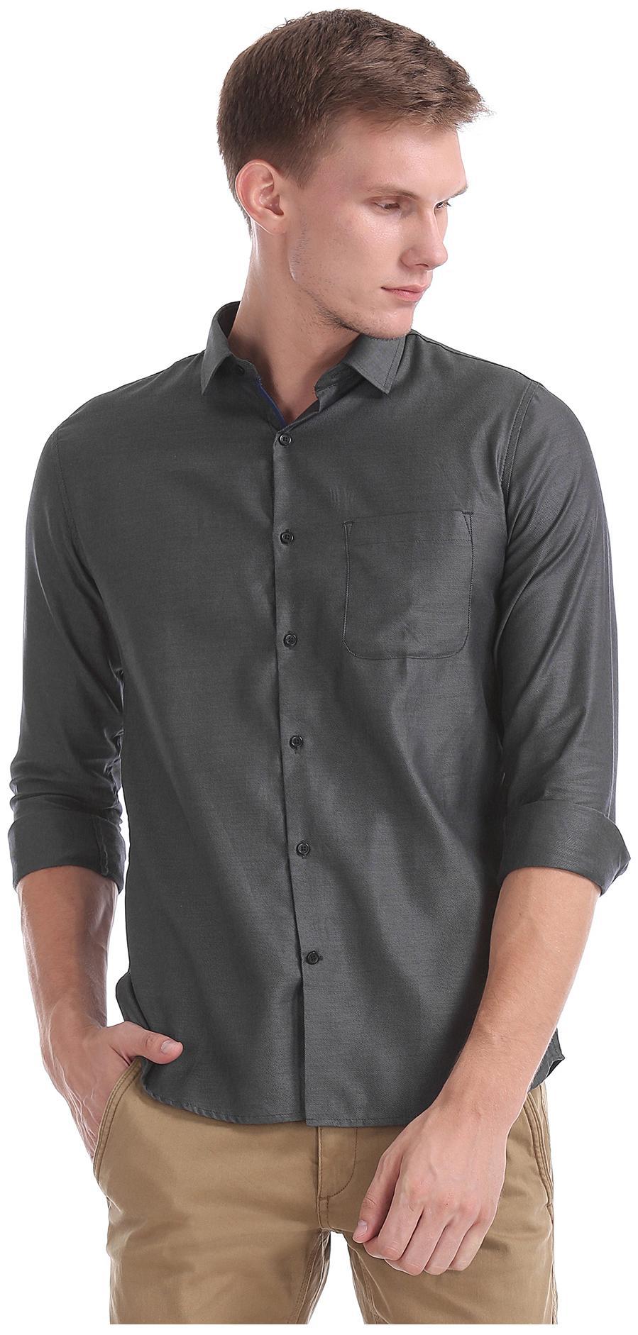 

Excalibur Men Regular fit Formal Shirt - Grey