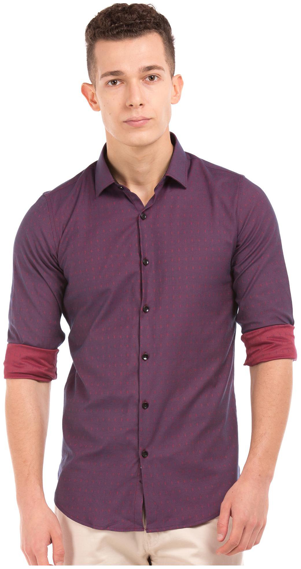 

Excalibur Men Slim fit Formal Shirt - Red