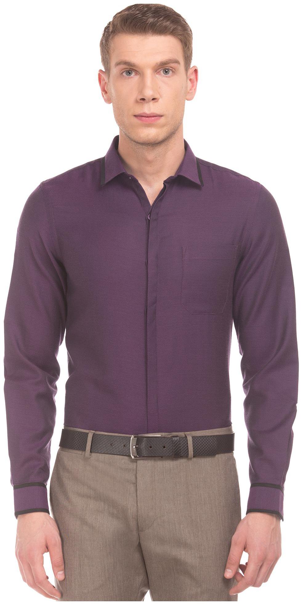 

Excalibur Men Slim fit Formal Shirt - Purple