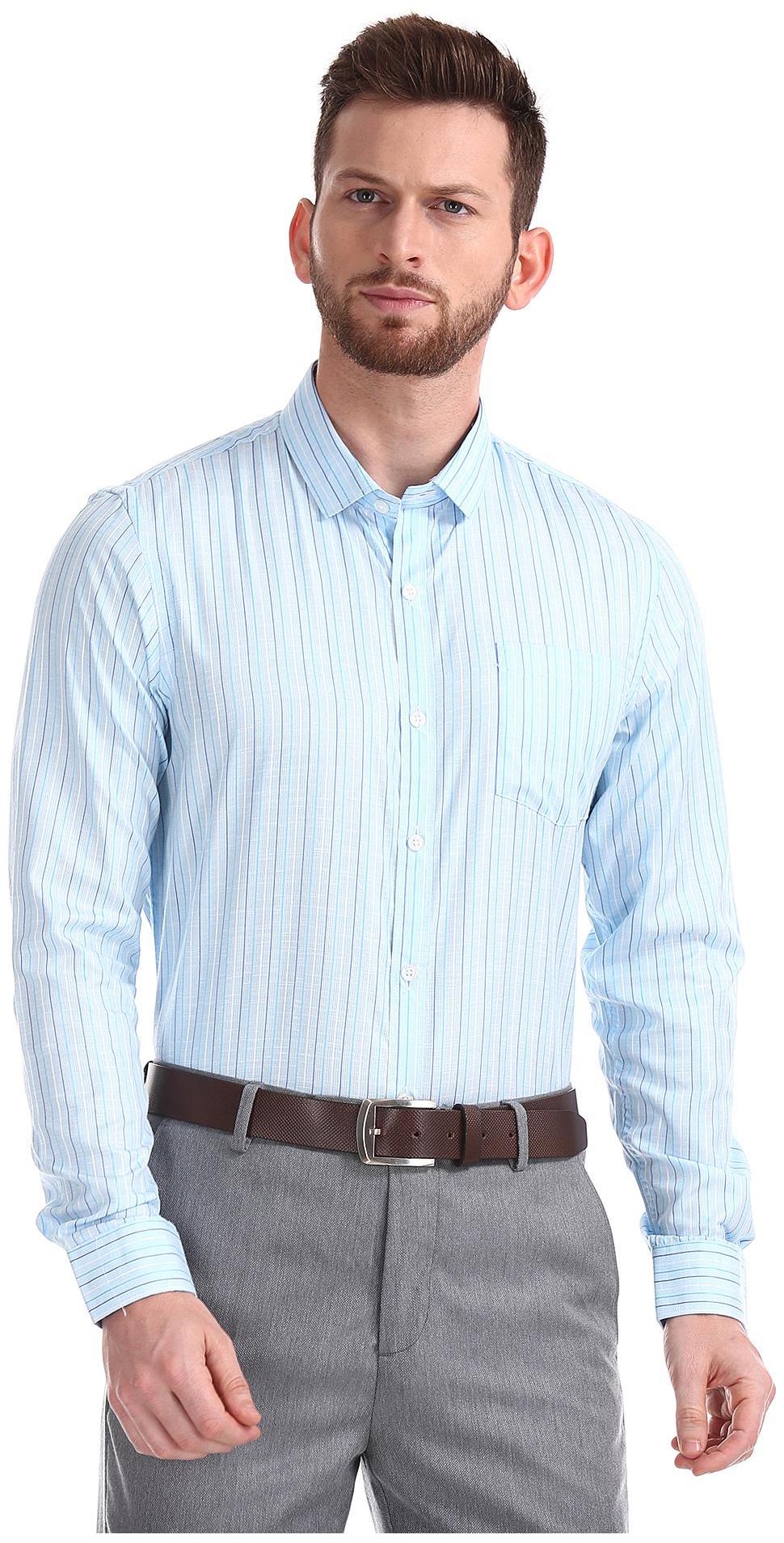 

Excalibur Men Regular fit Formal Shirt - Blue
