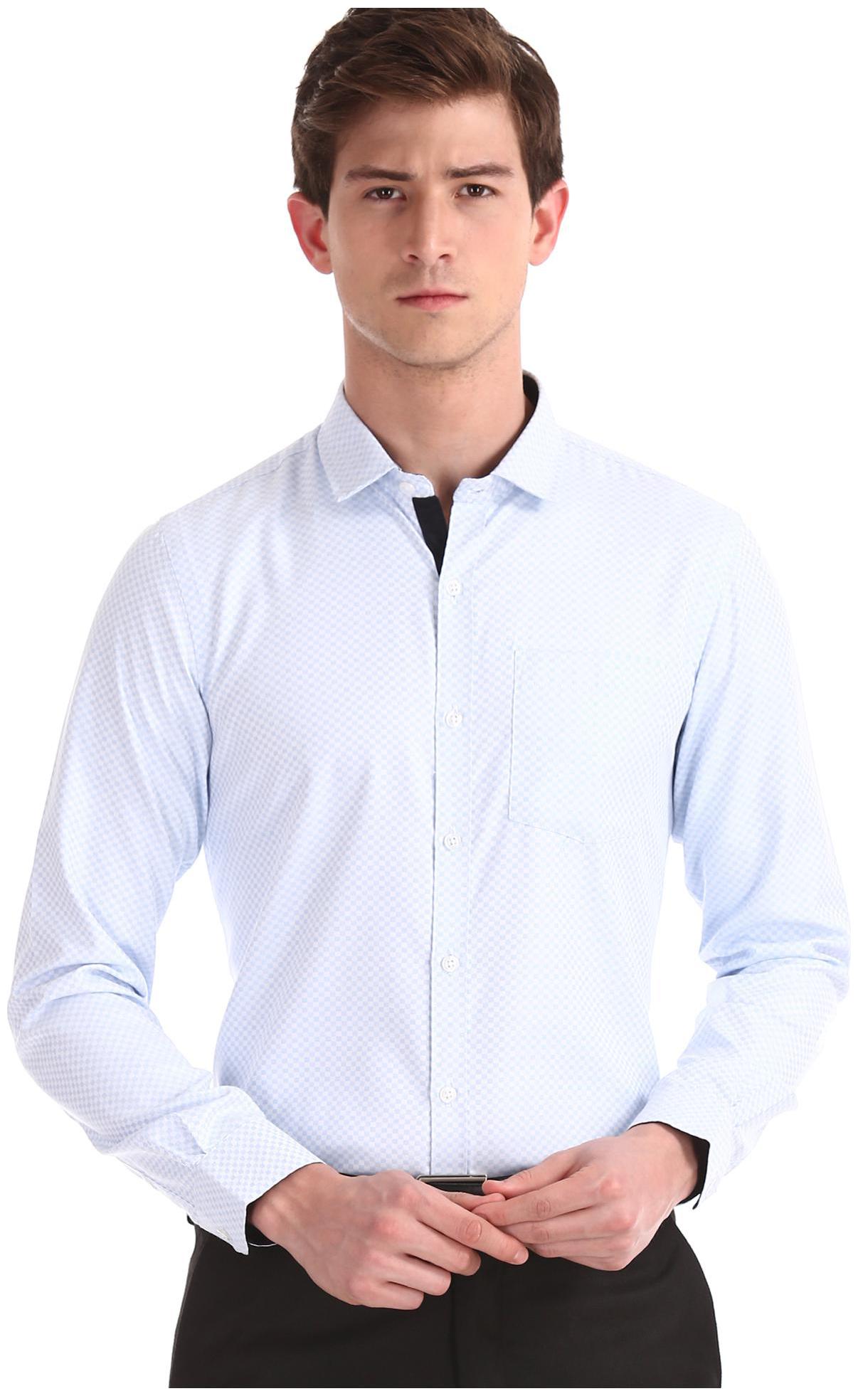 

Excalibur Men Slim fit Formal Shirt - Blue