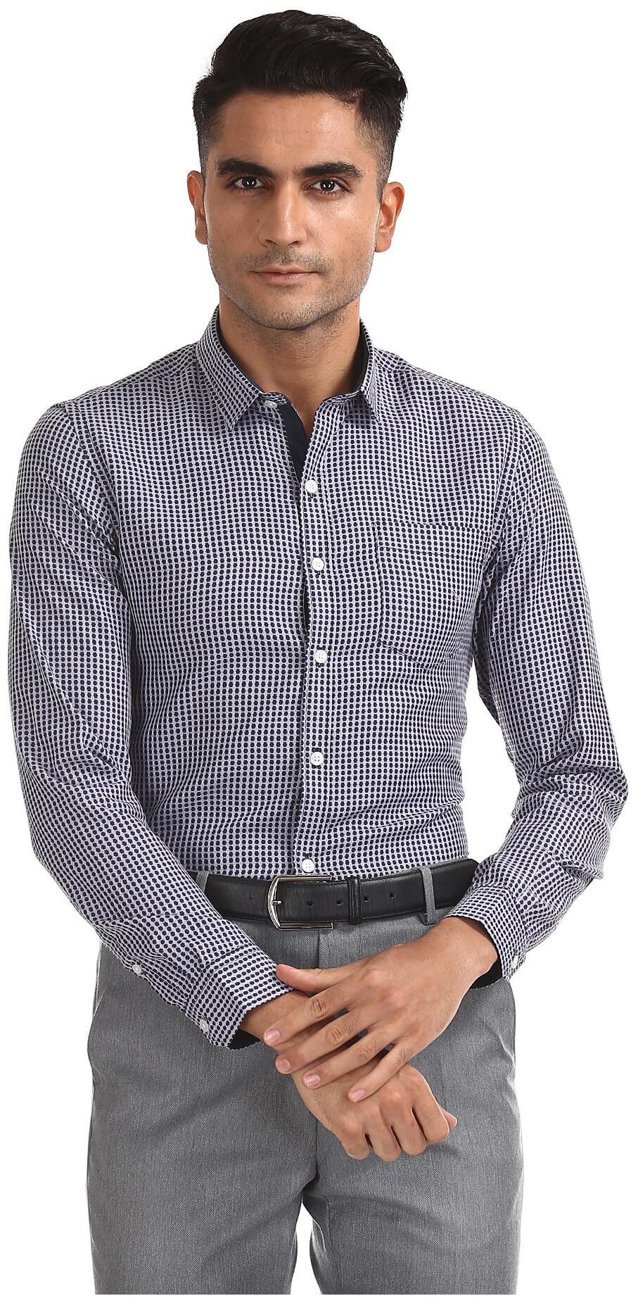 

Excalibur Men Regular fit Formal Shirt - Blue