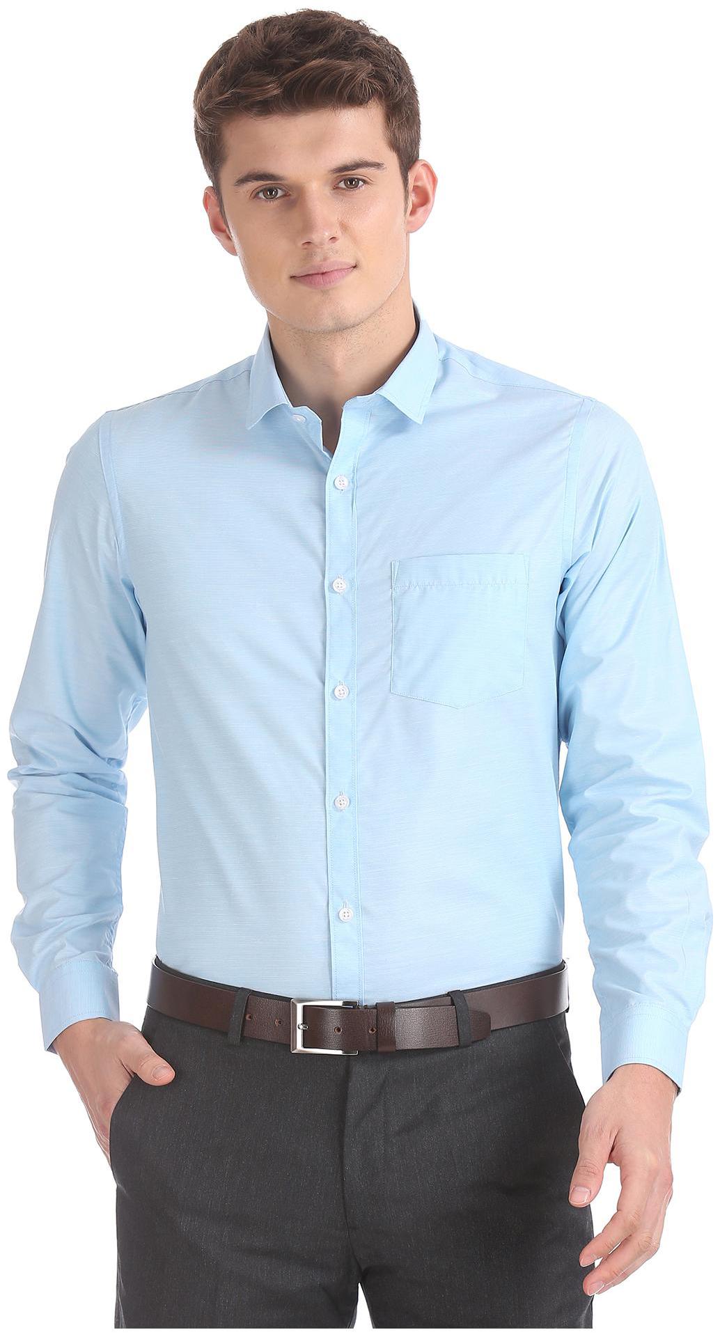 

Excalibur Men Slim fit Formal Shirt - Blue