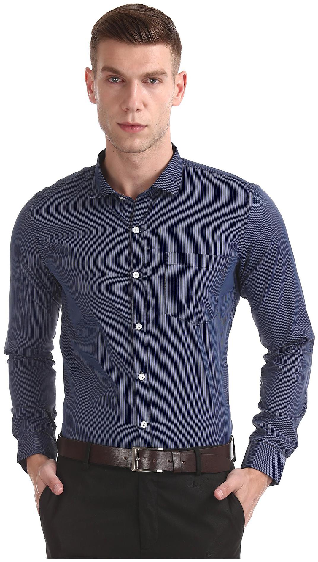 

Excalibur Men Regular fit Formal Shirt - Blue