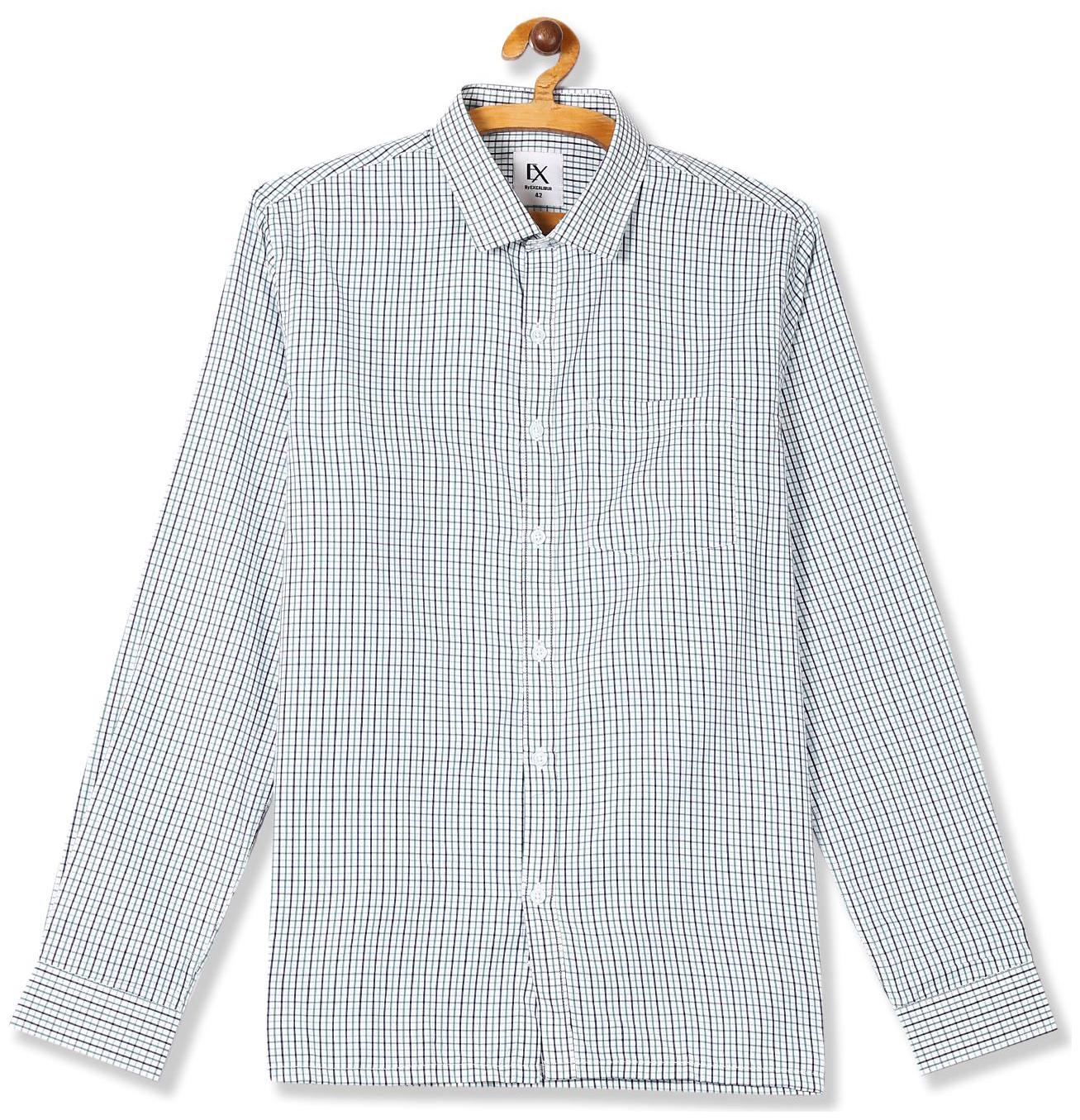 

Excalibur Men Regular fit Formal Shirt - Green