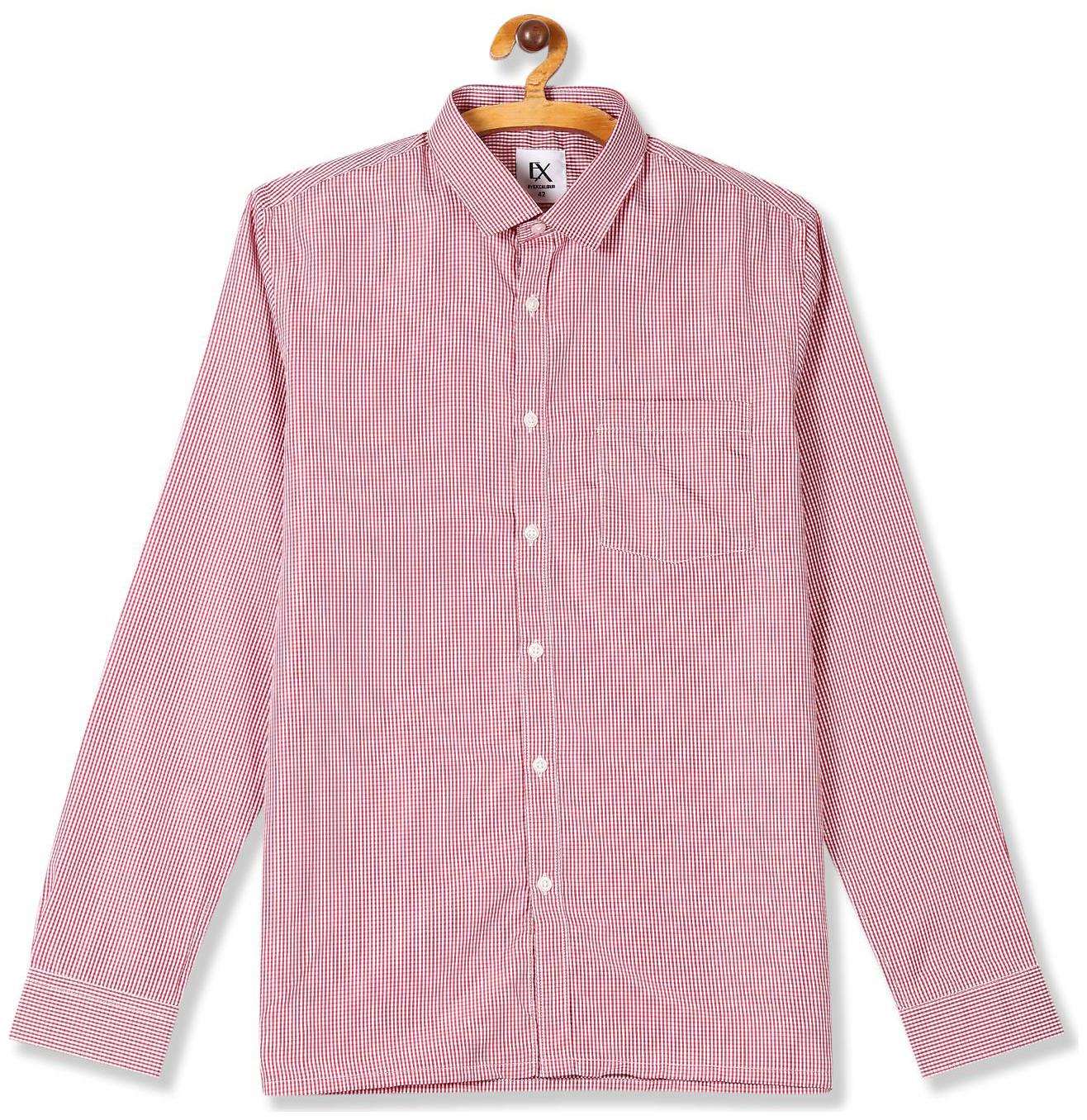 

Excalibur Men Regular fit Formal Shirt - Red