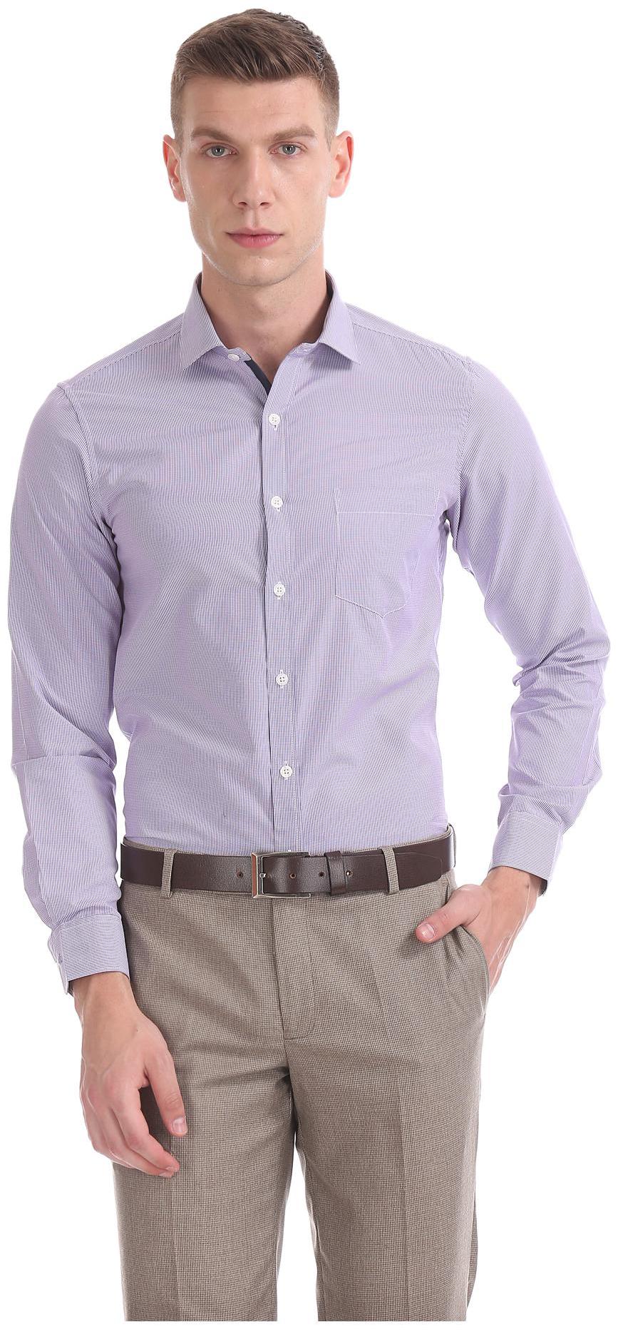 

Excalibur Men Slim fit Formal Shirt - Purple