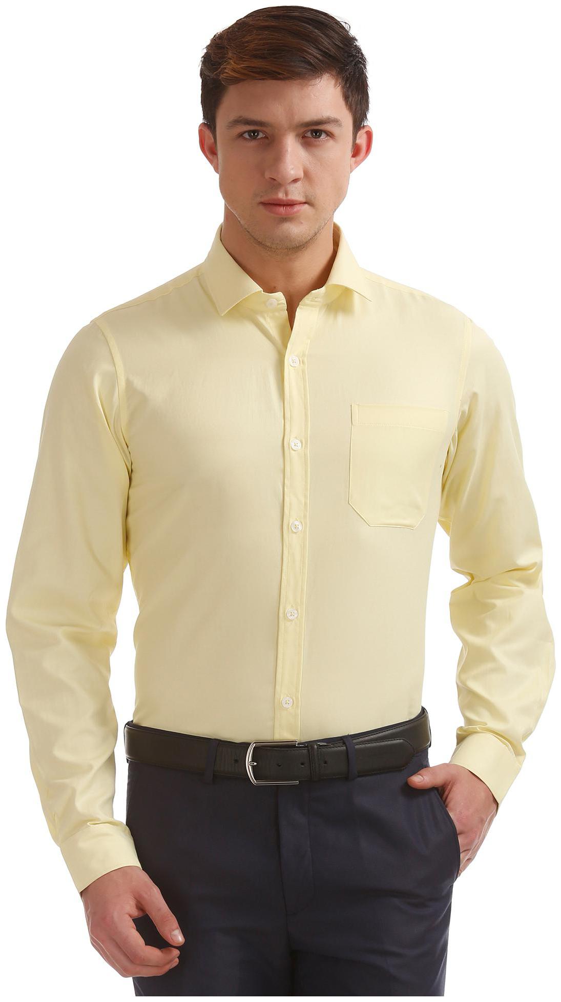 

Excalibur Men Slim fit Formal Shirt - Yellow