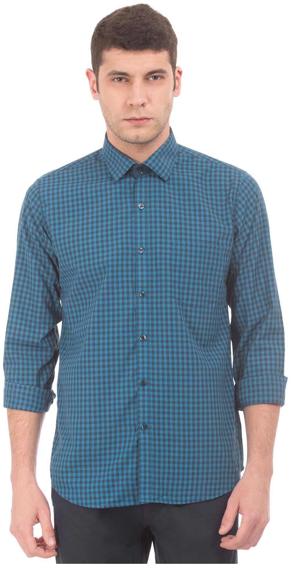 

Excalibur Men Super slim fit Formal Shirt - Blue
