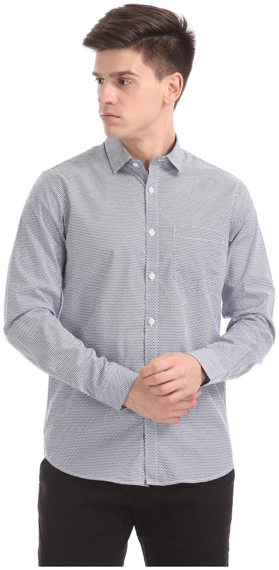 

Excalibur Men Slim fit Formal Shirt - Grey