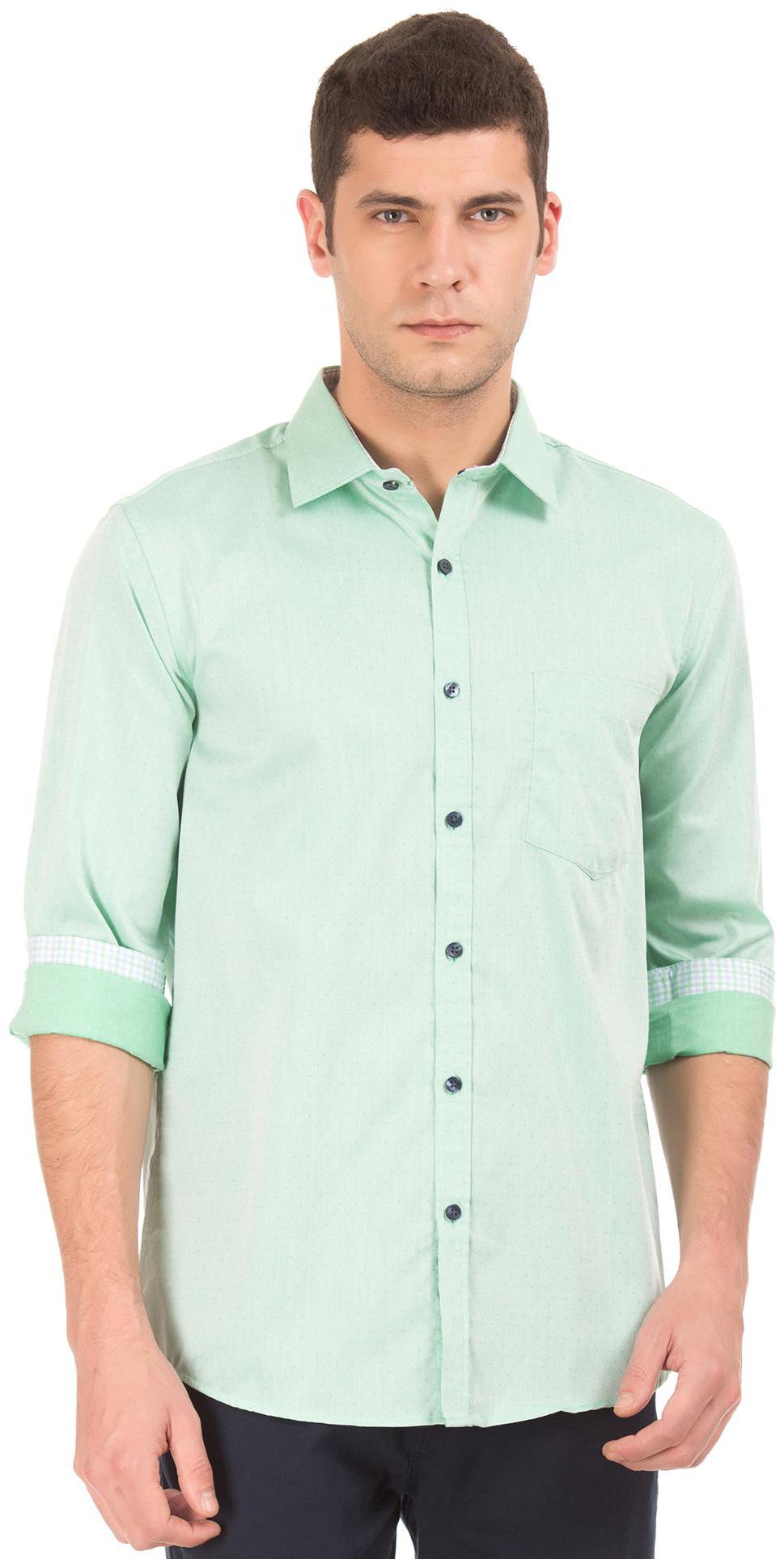 

Excalibur Men Slim fit Formal Shirt - Green