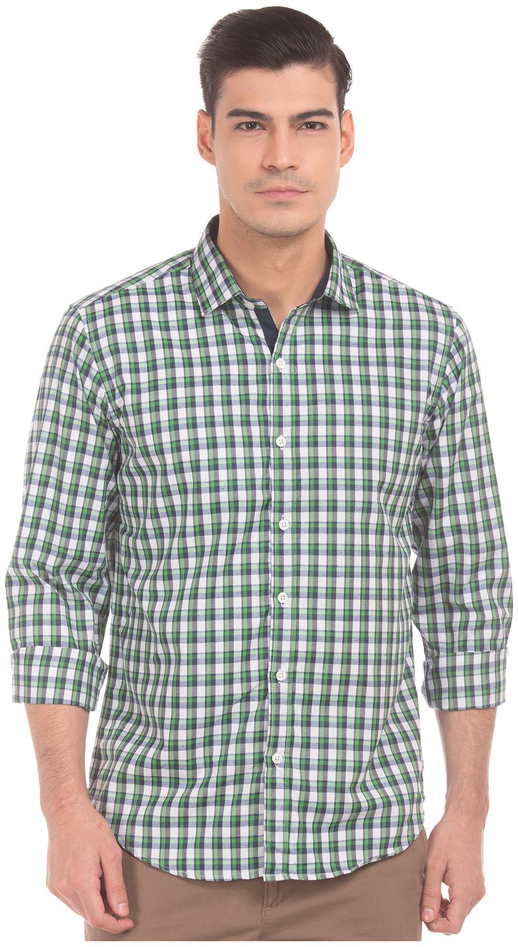 

Excalibur Men Regular fit Formal Shirt - Green