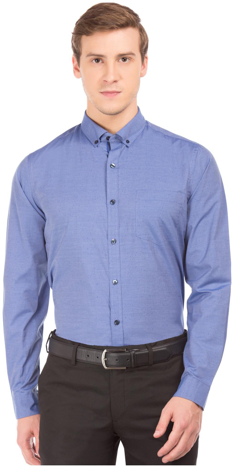 

Excalibur Men Slim fit Formal Shirt - Blue