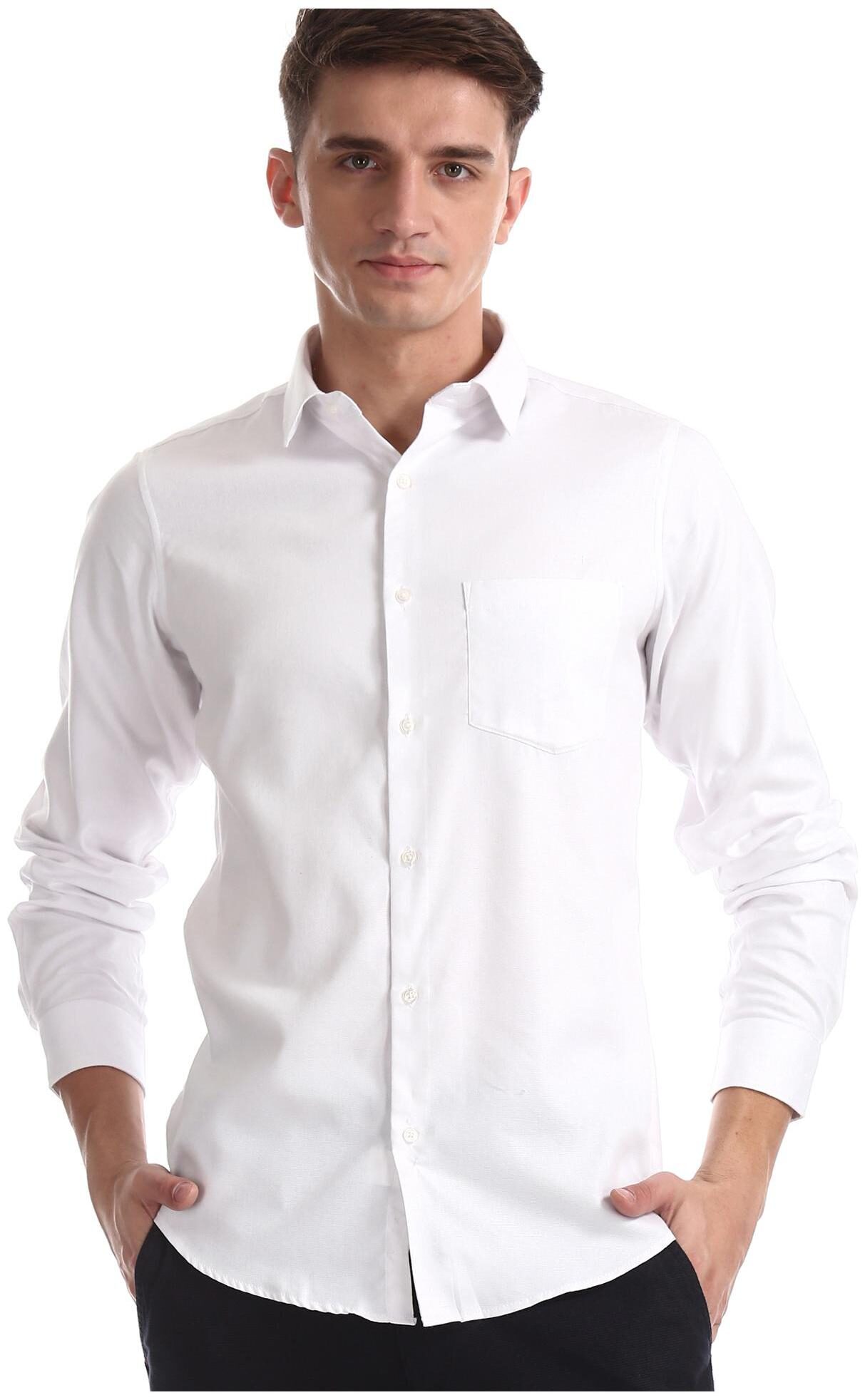

Excalibur Men Slim fit Formal Shirt - White