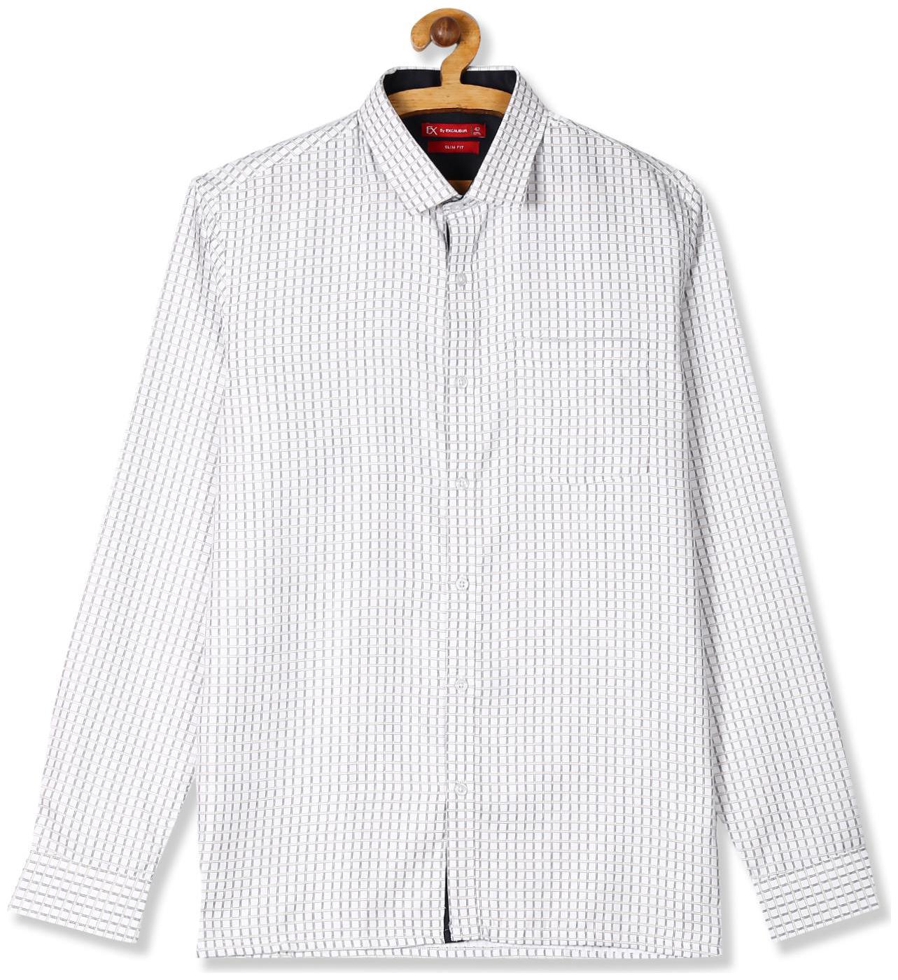 

Excalibur Men Slim fit Formal Shirt - White