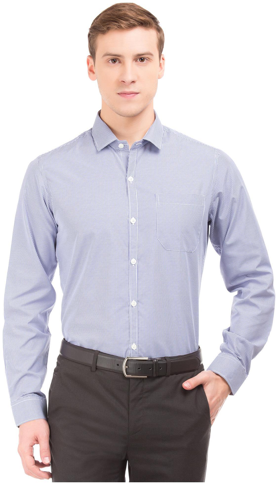 

Excalibur Men Slim fit Formal Shirt - Blue
