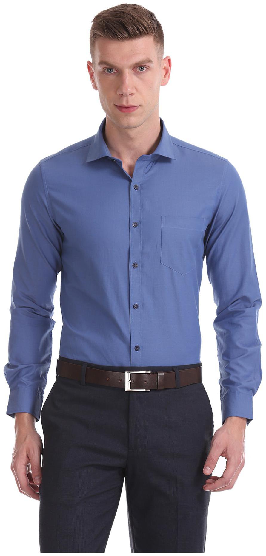 

Excalibur Men Regular fit Formal Shirt - Blue
