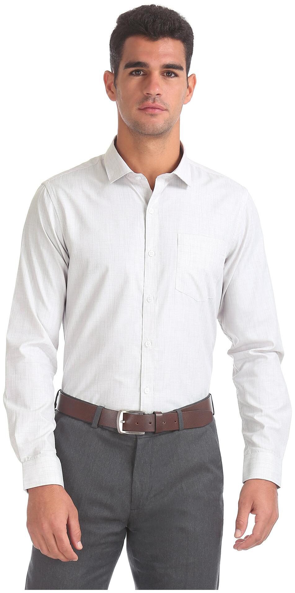 

Excalibur Men Regular fit Formal Shirt - Grey