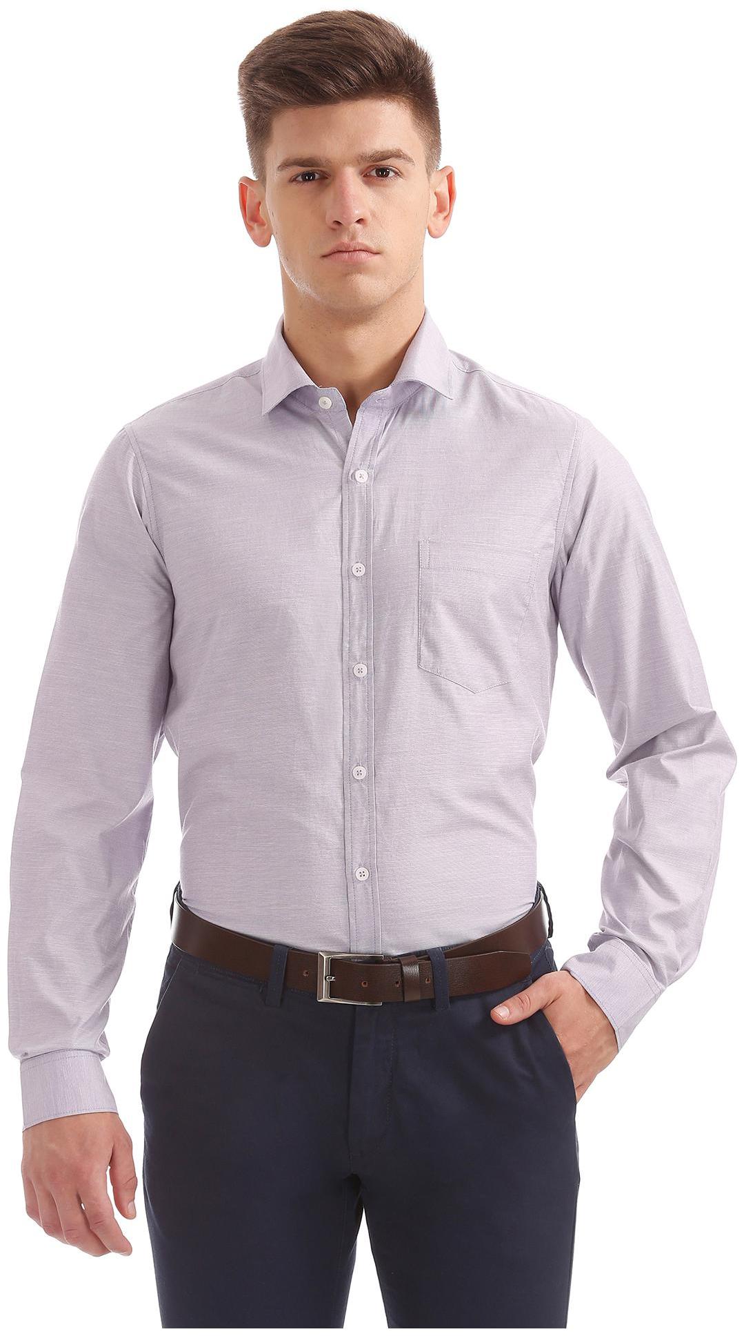 

Excalibur Men Regular fit Formal Shirt - Purple