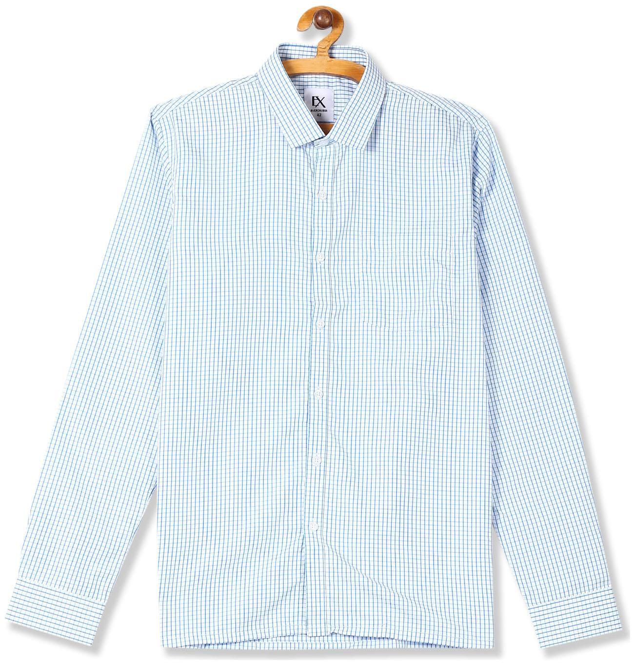 

Excalibur Men Regular fit Formal Shirt - Blue