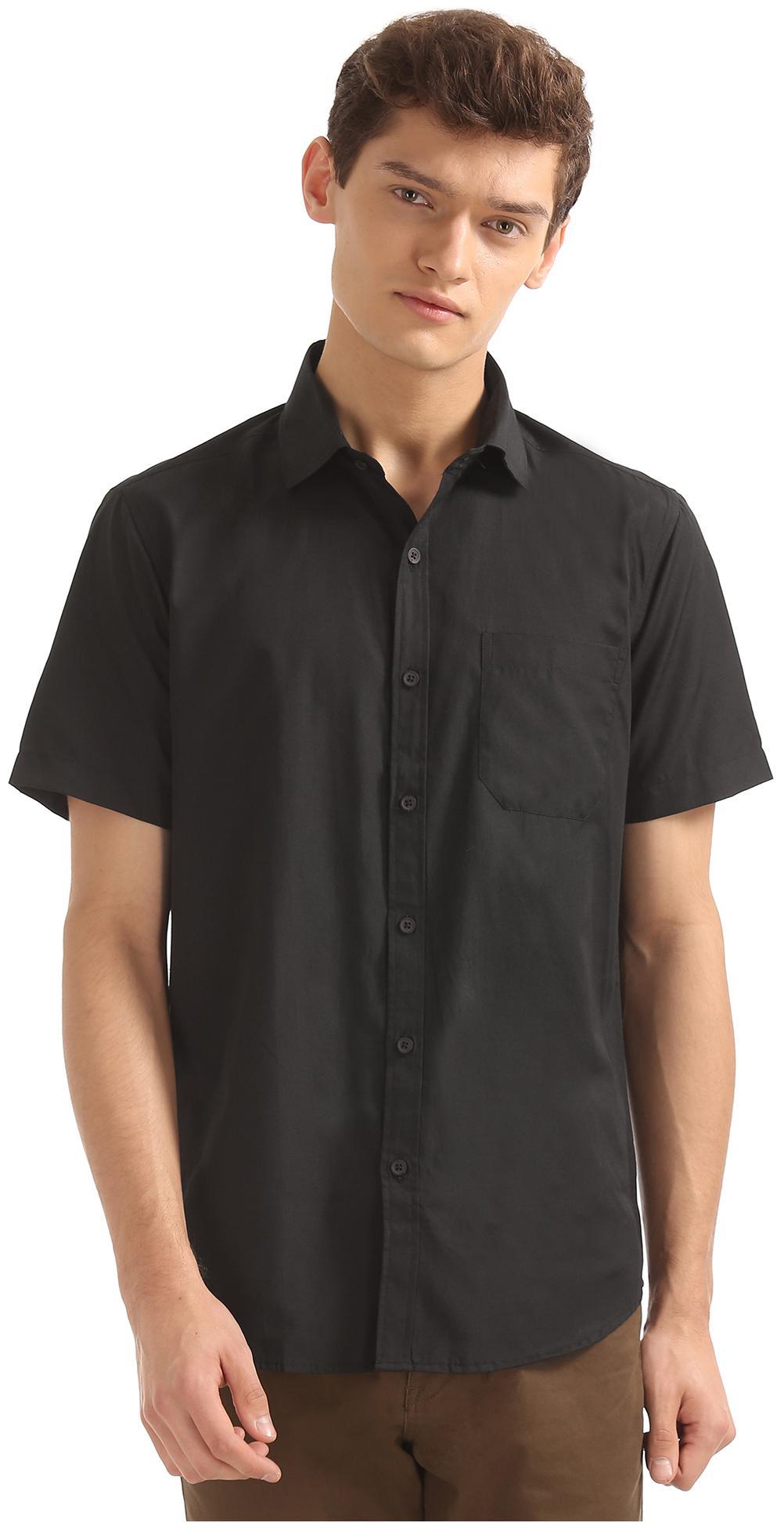 

Excalibur Men Regular fit Formal Shirt - Black