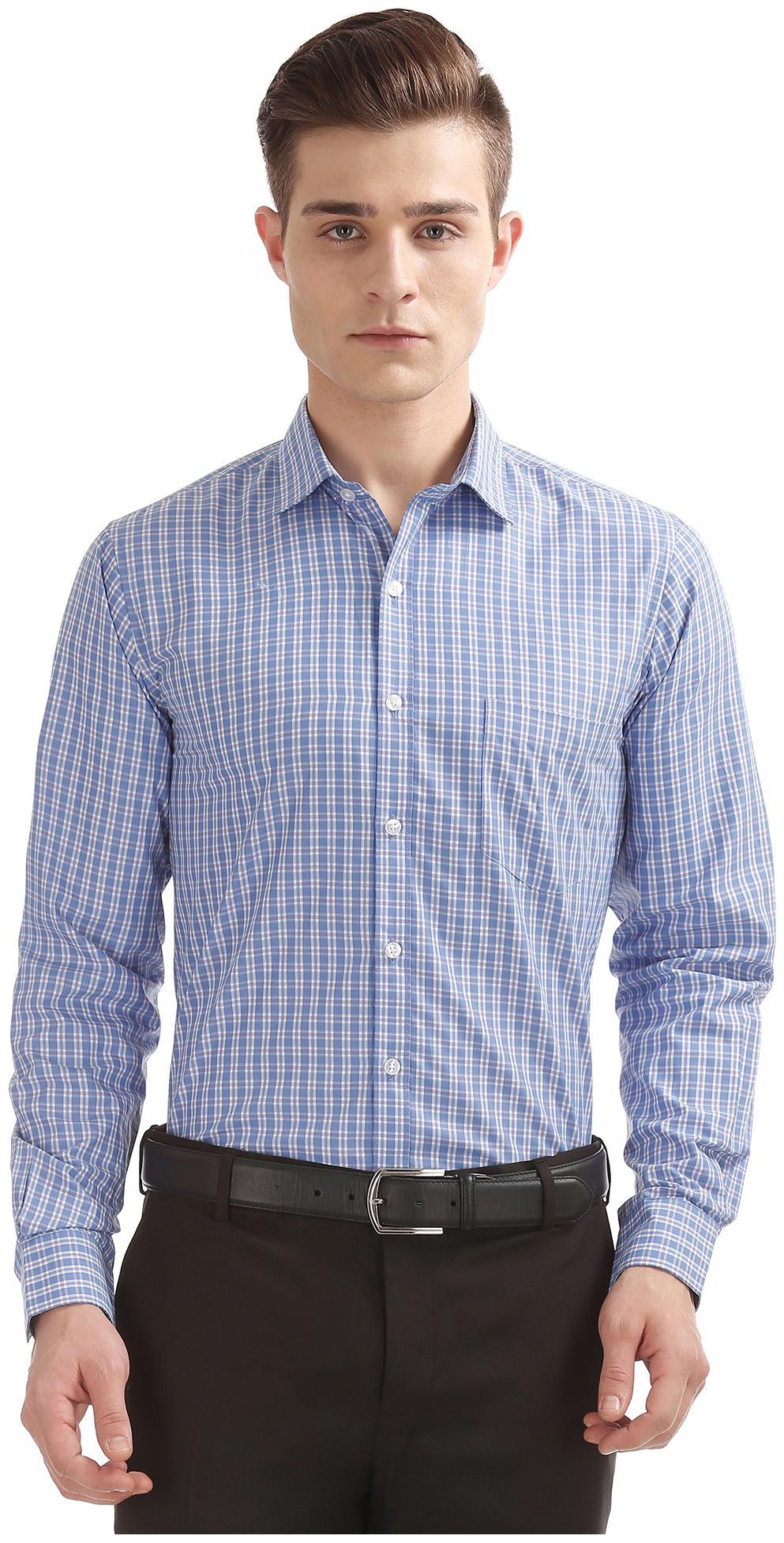 

Excalibur Men Slim fit Formal Shirt - Blue