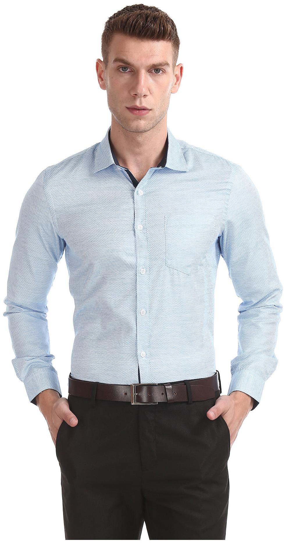 

Excalibur Men Regular fit Formal Shirt - Blue