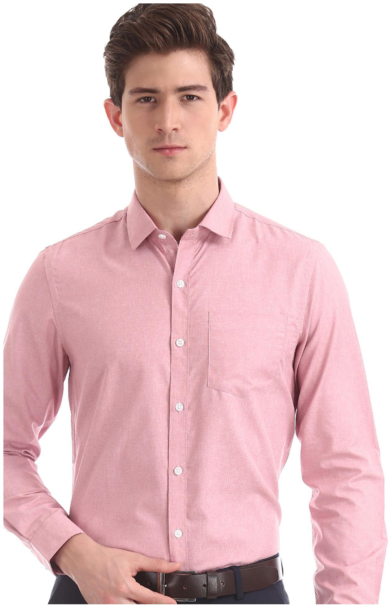 

Excalibur Men Regular fit Formal Shirt - Red