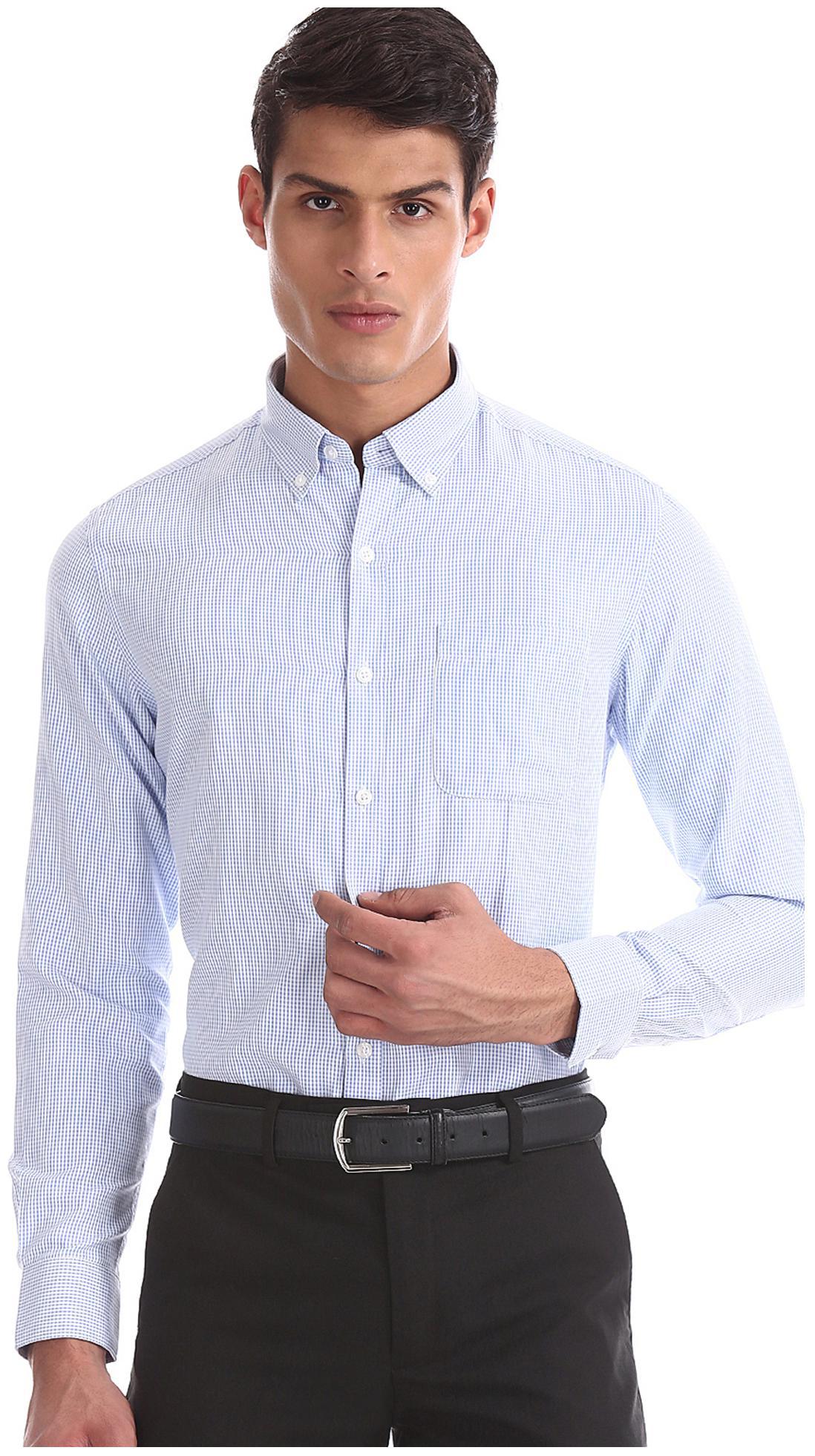 

Excalibur Men Regular fit Formal Shirt - Blue
