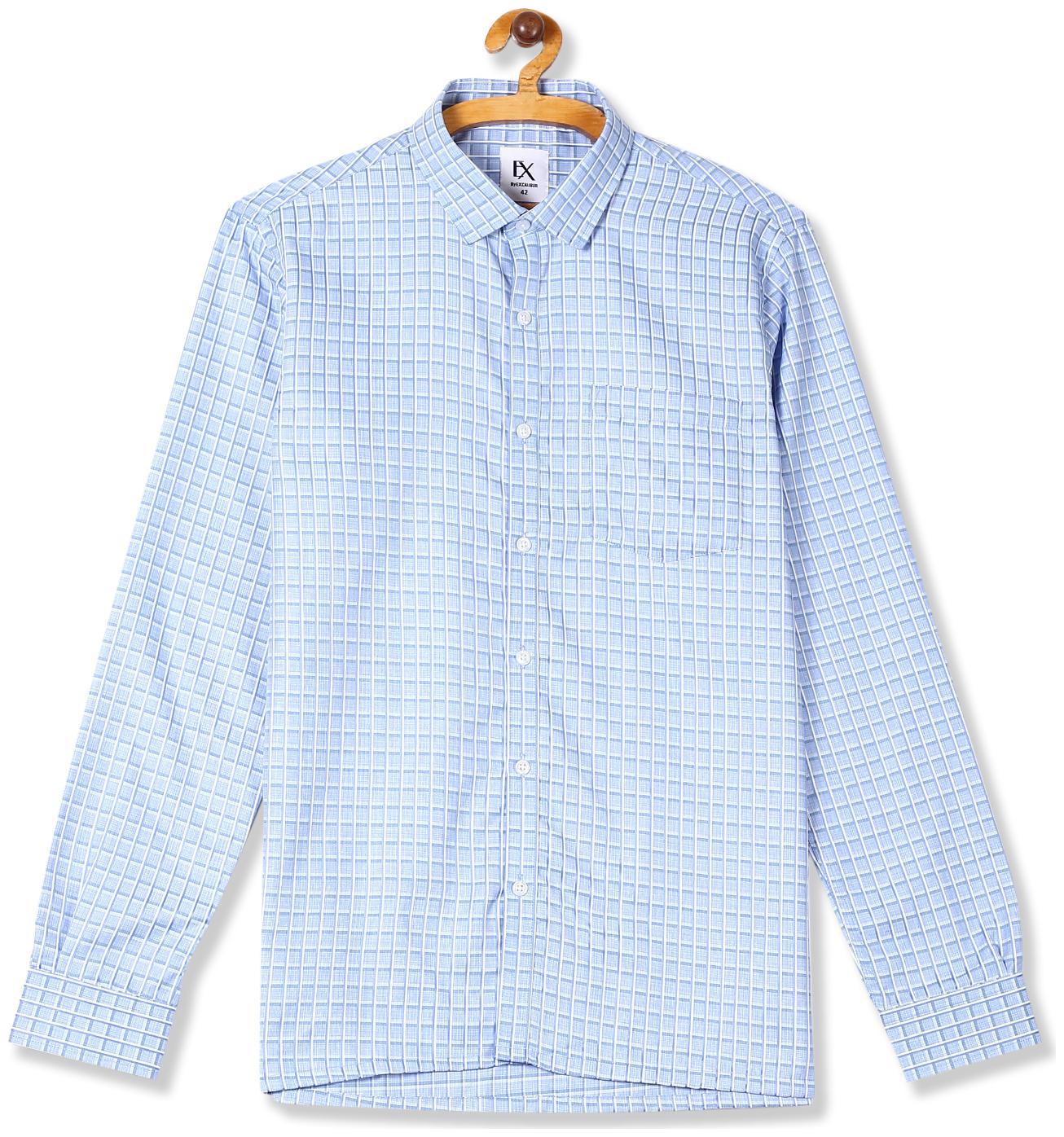 

Excalibur Men Regular fit Formal Shirt - Blue