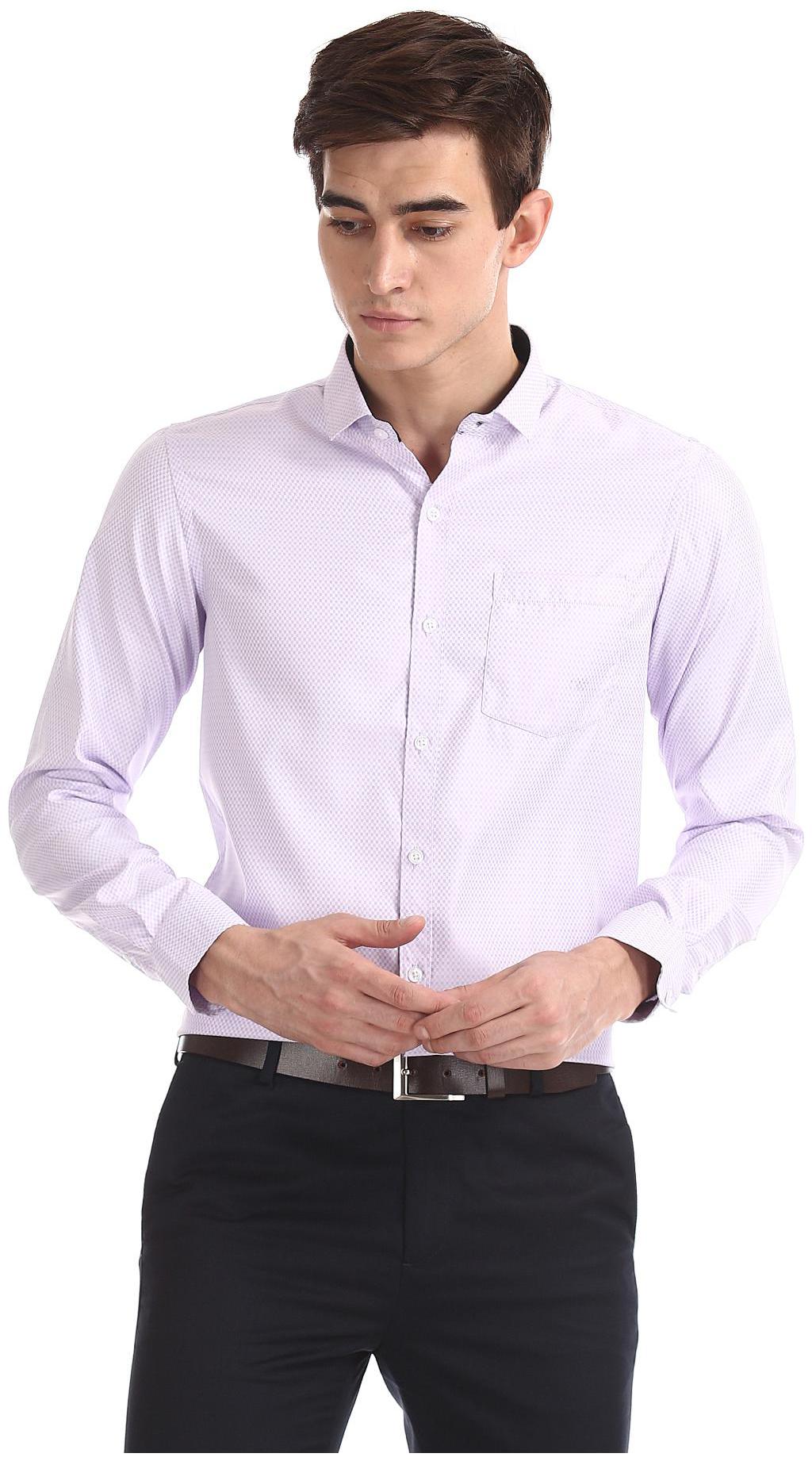

Excalibur Men Regular fit Formal Shirt - Purple
