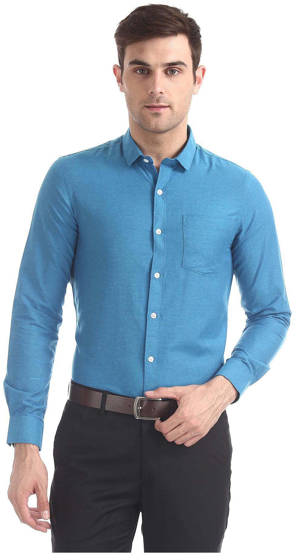 

Excalibur Men Regular fit Formal Shirt - Blue