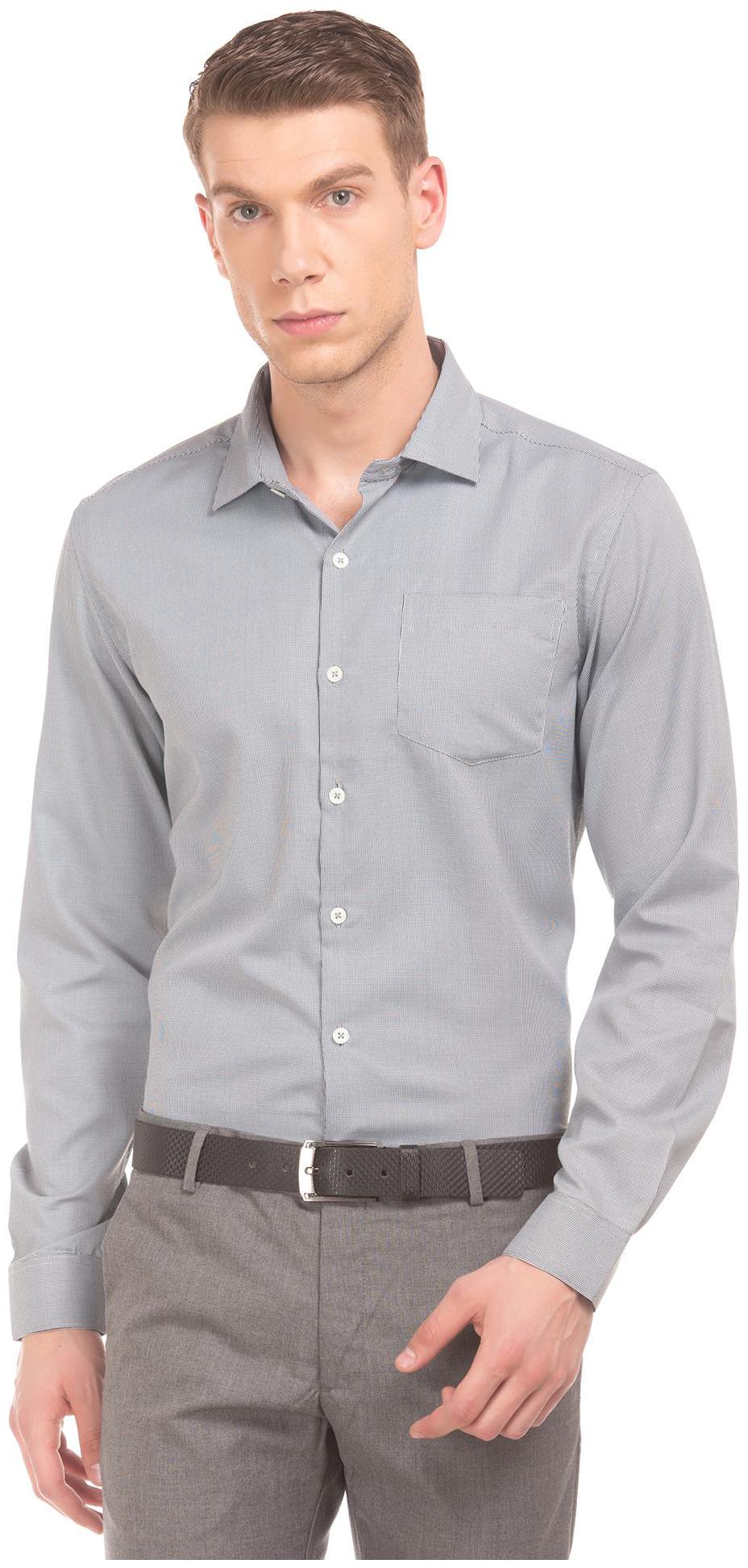 

Excalibur Men Slim fit Formal Shirt - Black