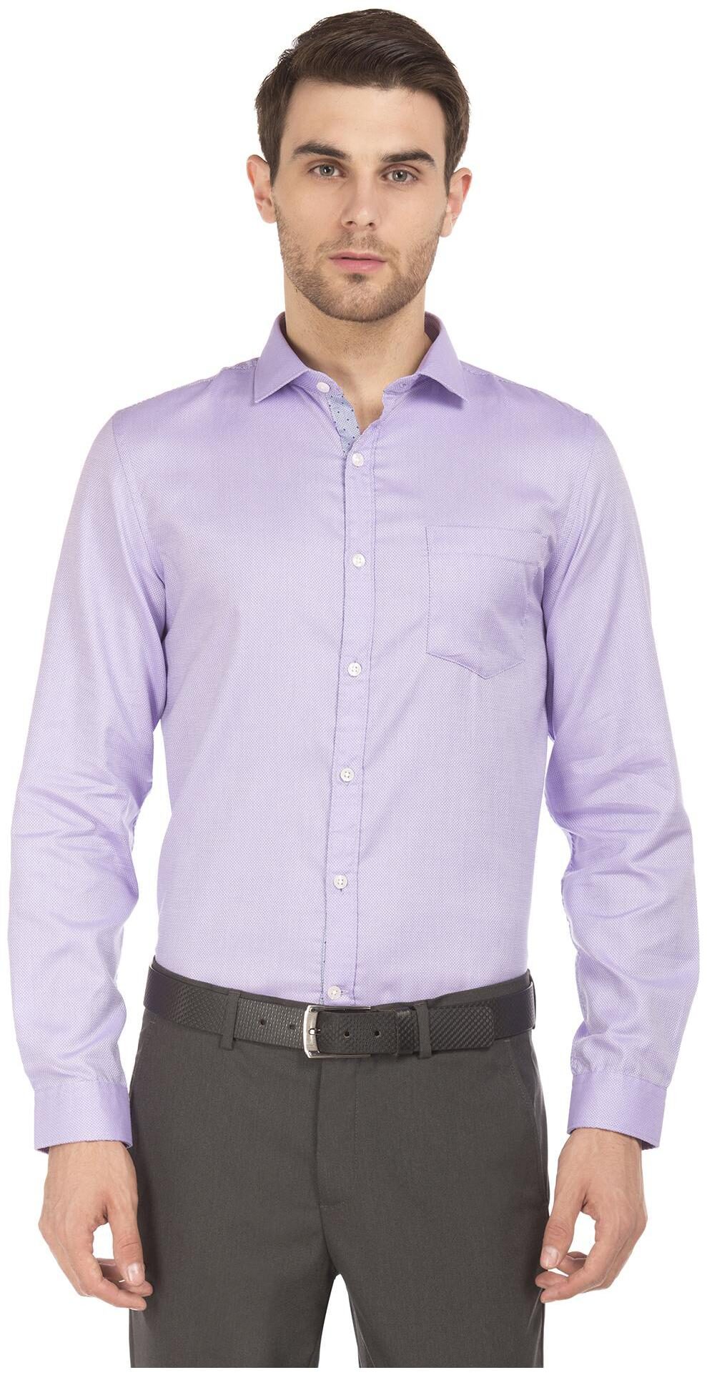 

Excalibur Men Slim fit Formal Shirt - Purple